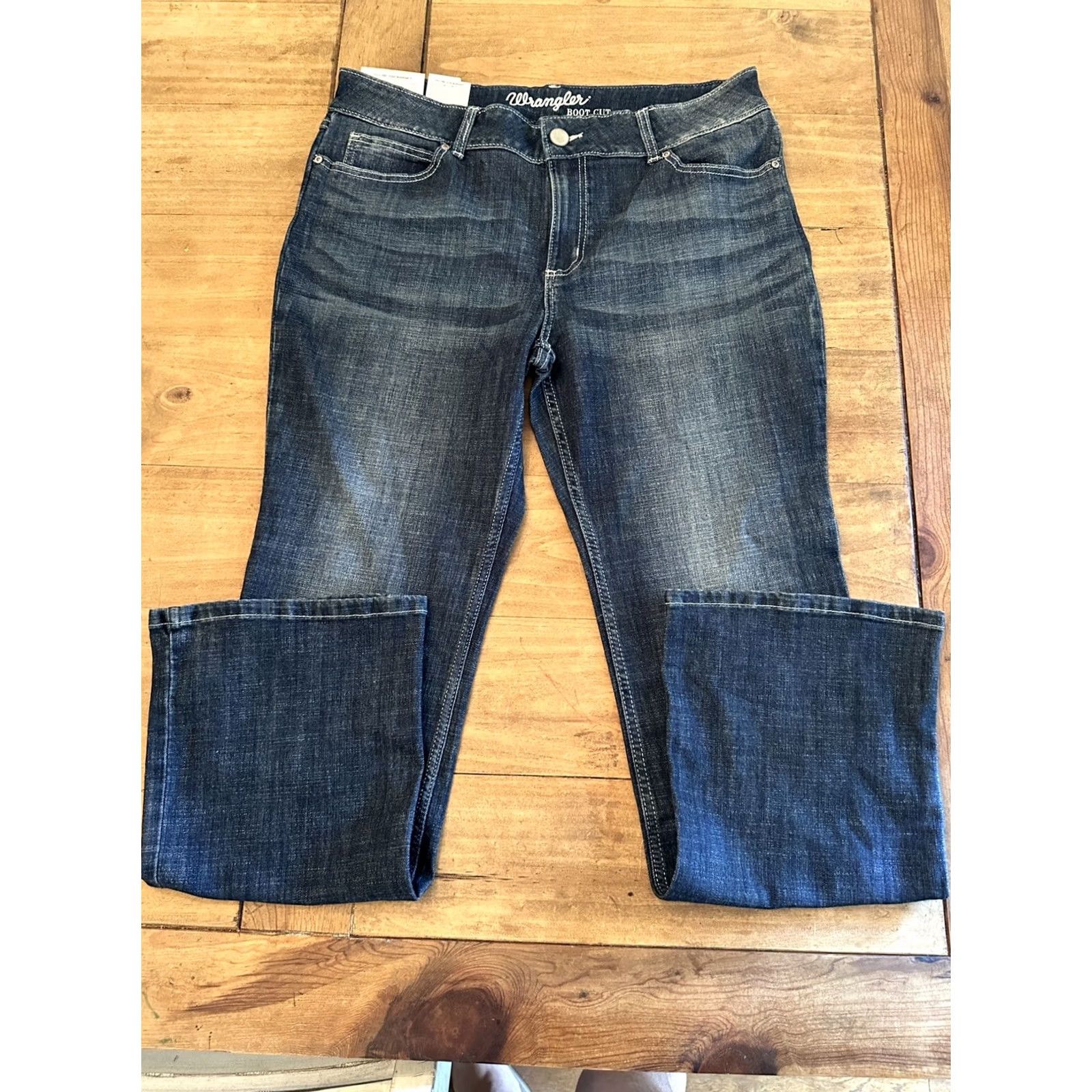 Wrangler Wrangler Jeans Womens 15/16x32 Blue NEW Bootcut Denim Ladies New With Tags Jeans Size 36" / US 14 / IT 50 - 4 Thumbnail