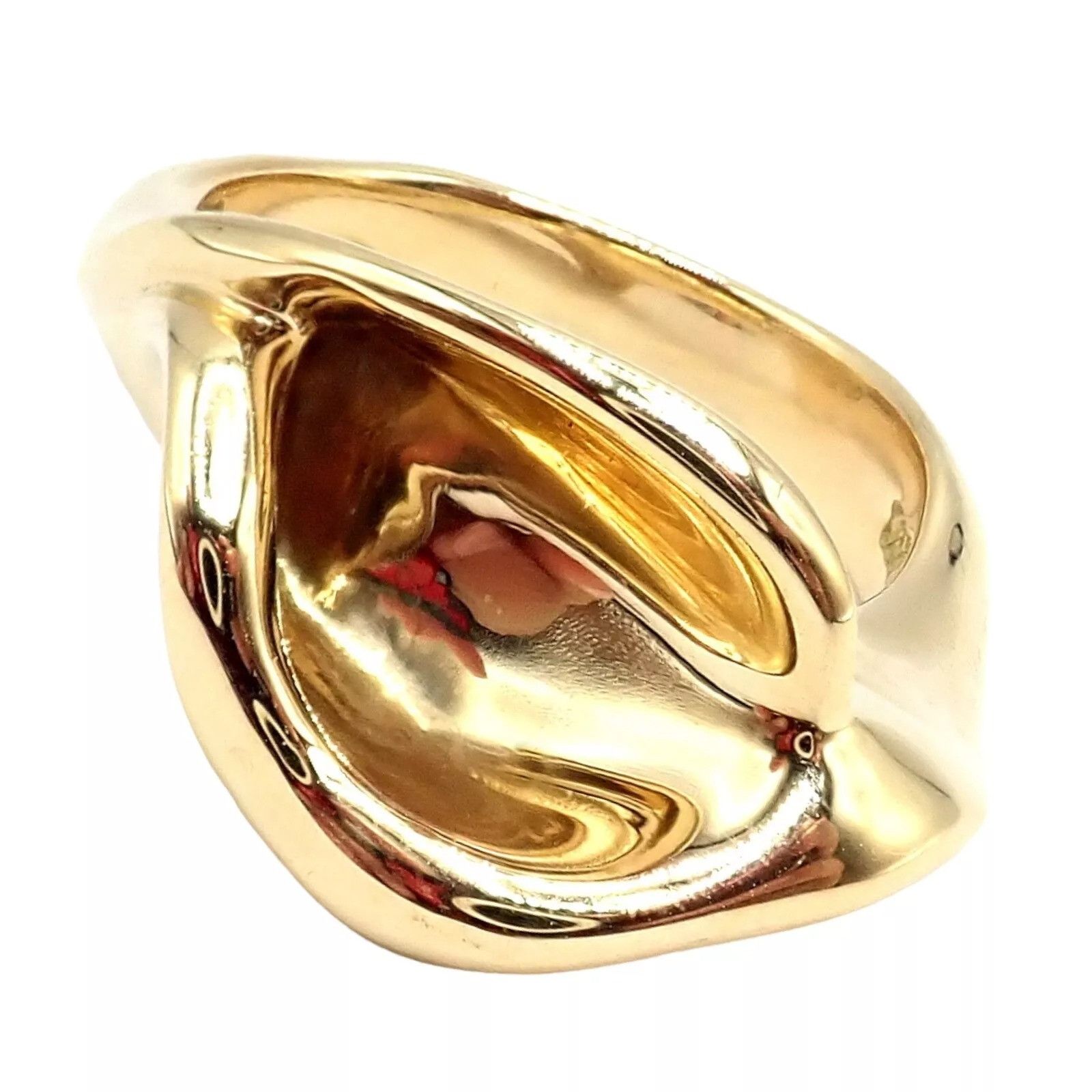 Tiffany & Co. Tiffany & Co. 18k Yellow Gold Peretti Calla Lily Ring Sz 5 Size ONE SIZE - 10 Thumbnail