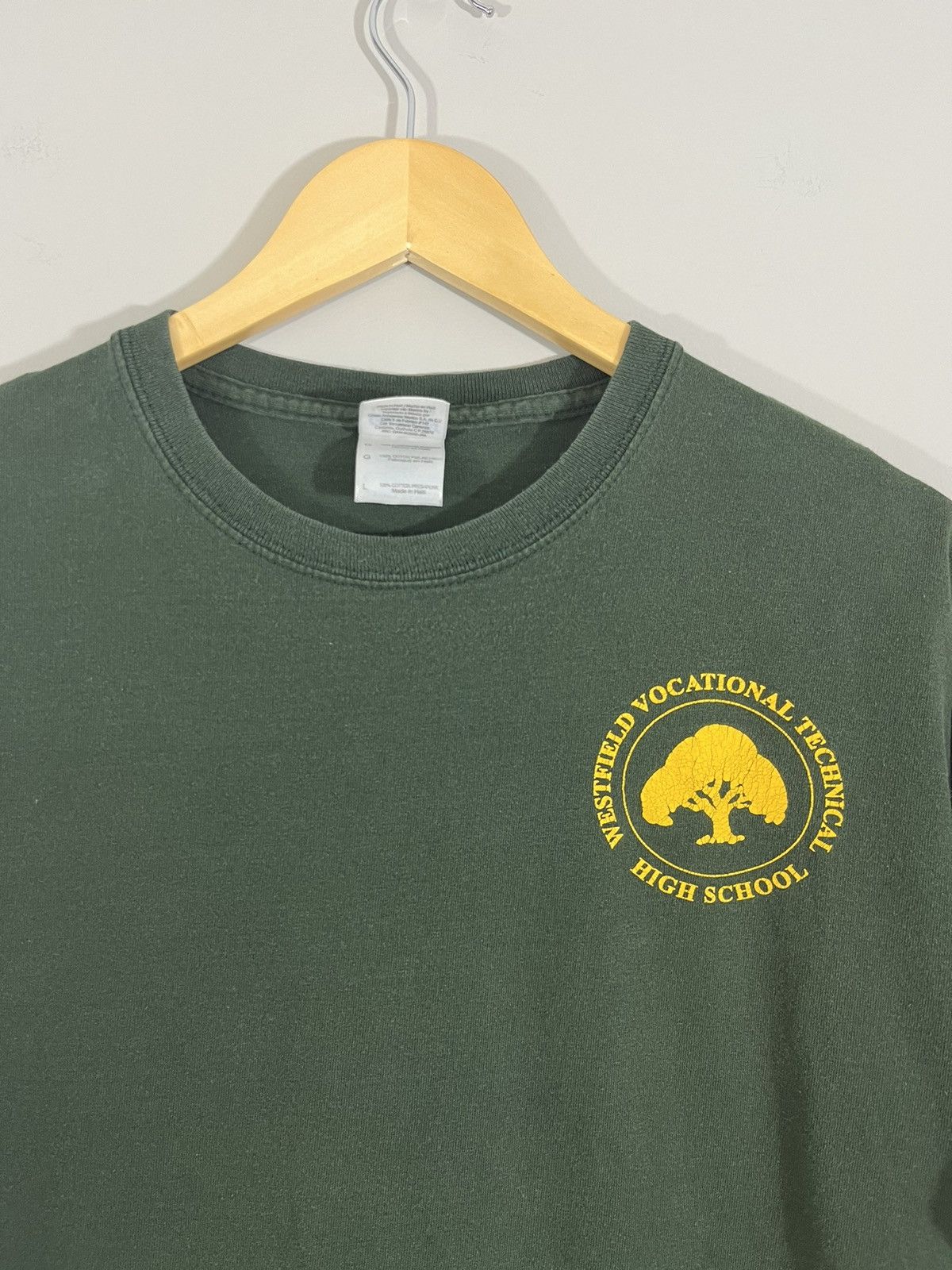 Vintage Vintage Faded High School Forrest Green Tee Size US L / EU 52-54 / 3 - 3 Thumbnail