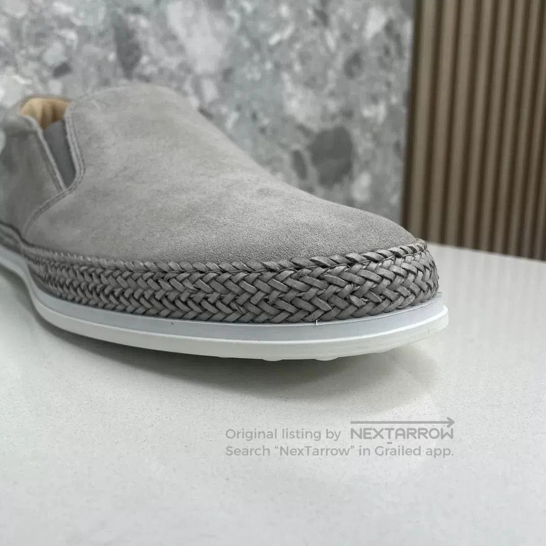 Tod's Tods 2023 Spring/Summer Woven Suede Loafers. Size US 6 / EU 39 - 6 Thumbnail