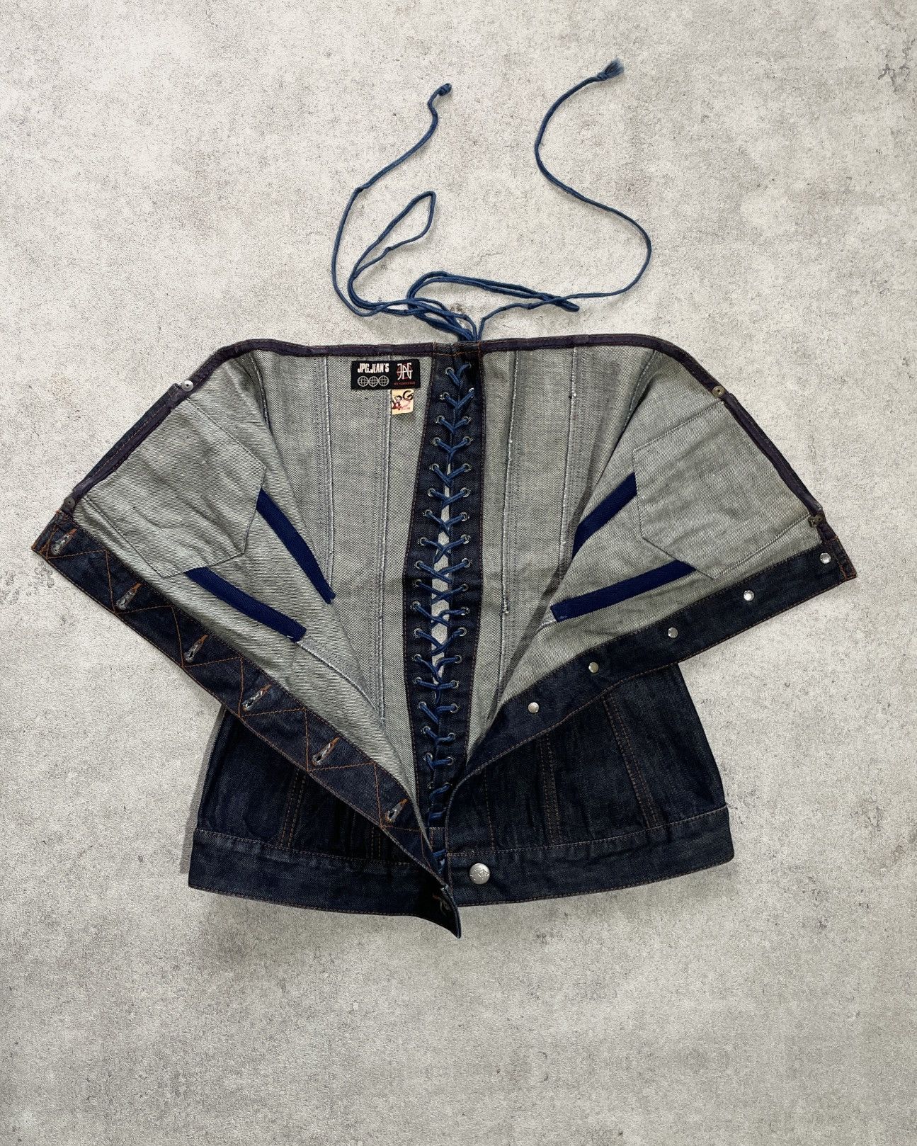 Jean Paul Gaultier Y2K 90s Jean Paul Gaultier Bustier JPG Jeans Tube Top Denim Size M / US 6-8 / IT 42-44 - 1 Thumbnail