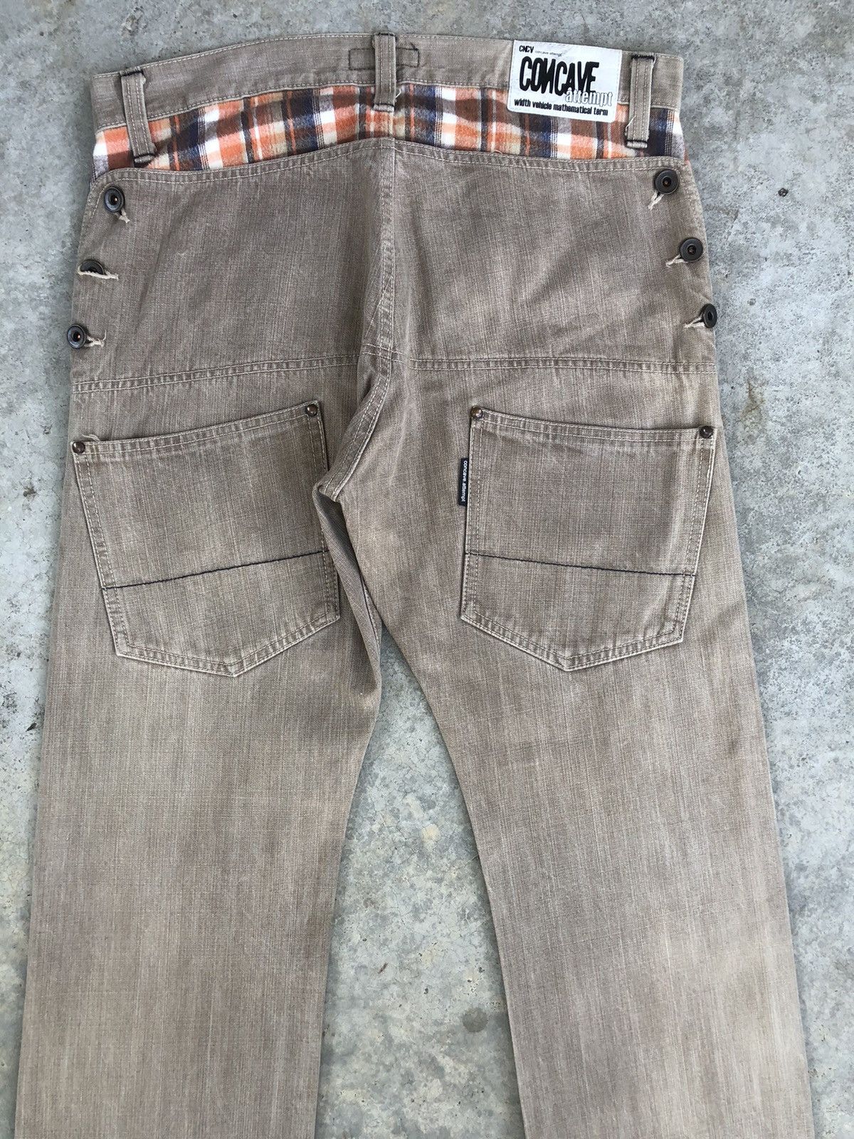Japanese Brand Japanese Concave attempt Distressed Jeans Size US 33 - 9 Thumbnail