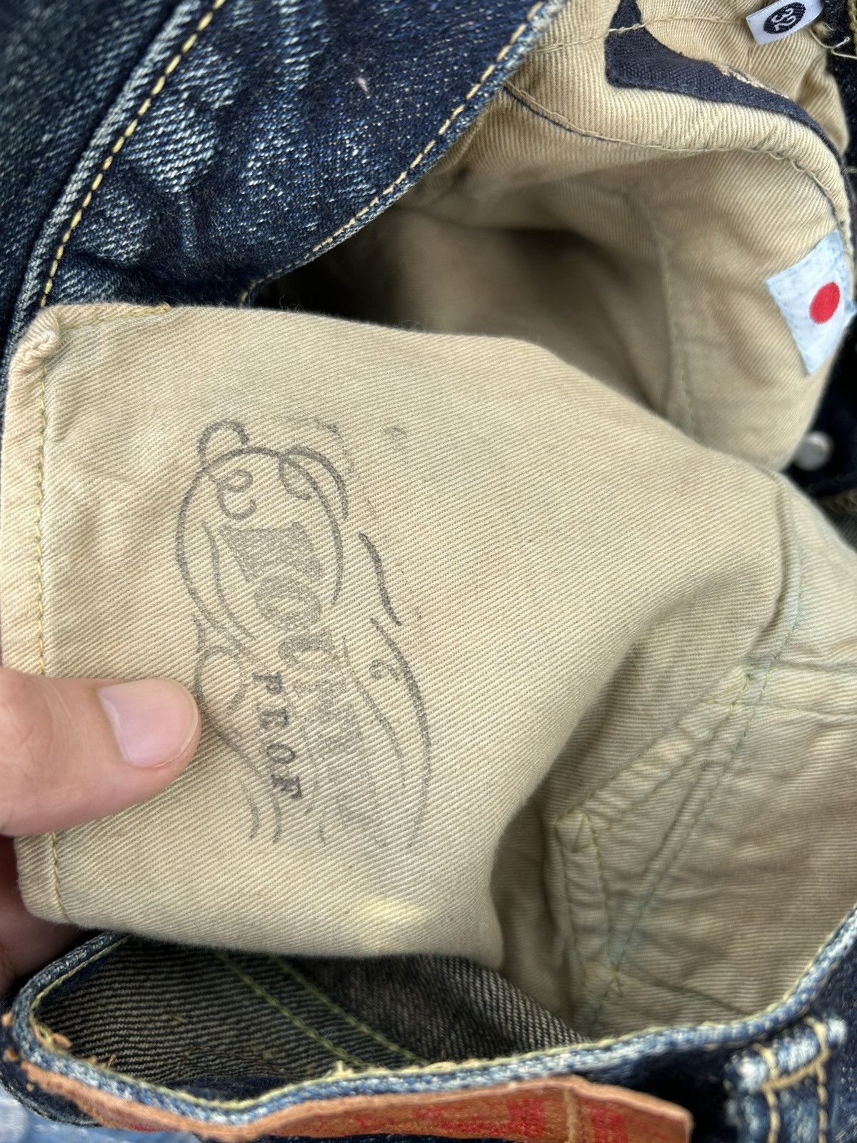 Kapital Kapital Kountry BORO Selvedge Denim Shorts (Kiro Hirata) Size US 31 - 11 Thumbnail