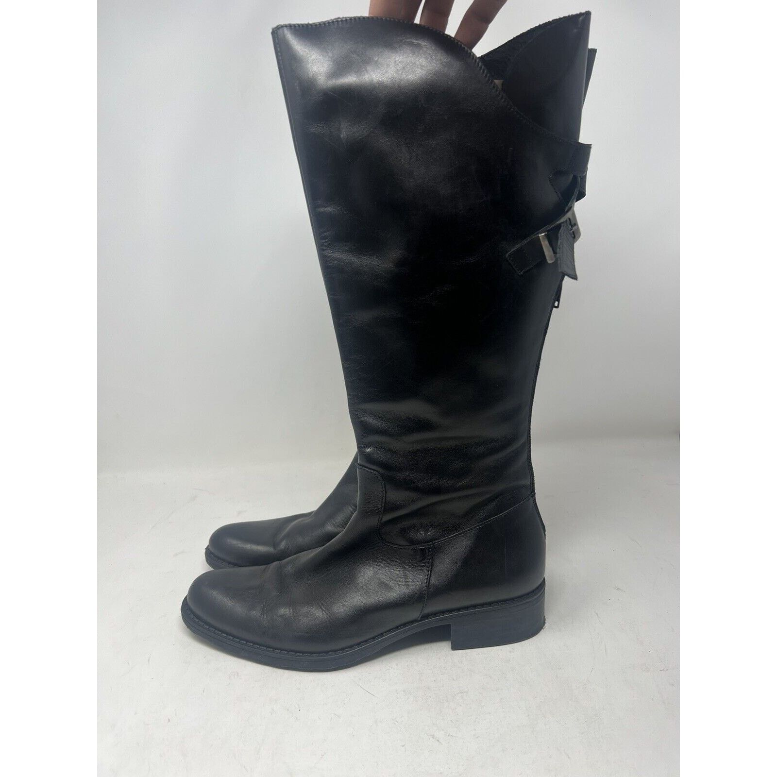 Other Sundance Womens Philippa Boots Black Size 39 Leather Knee Size US 8.5 / IT 38.5 - 5 Thumbnail