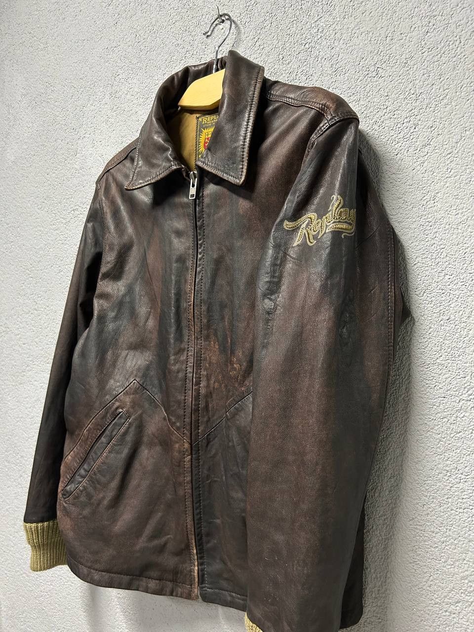 Replay Vintage Replay Hell Drivers Club mens leather jacket M Size US M / EU 48-50 / 2 - 3 Thumbnail