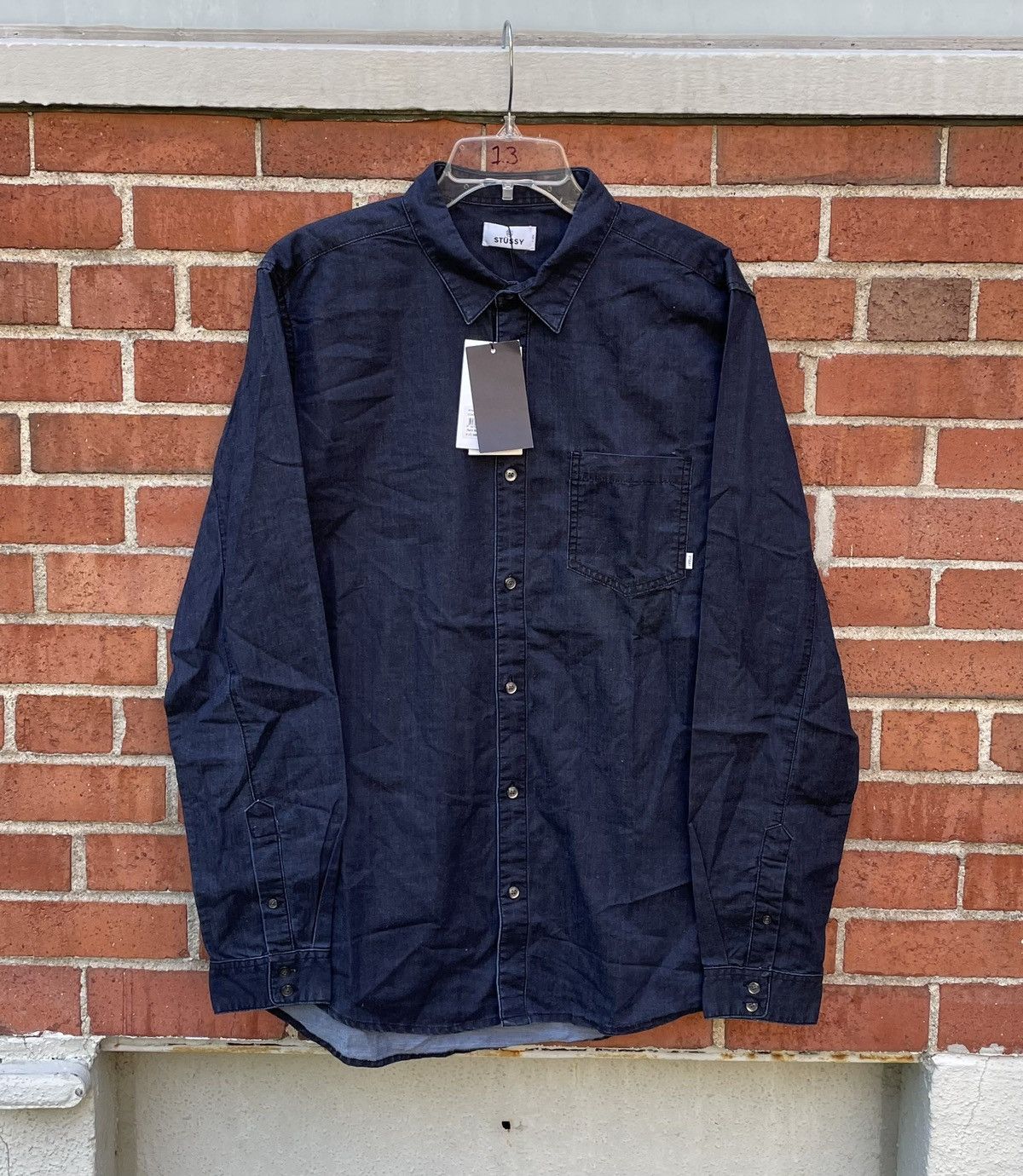 Stussy NWT Stussy Coated Denim LS button Down Shirt Size US L / EU 52-54 / 3 - 1 Thumbnail