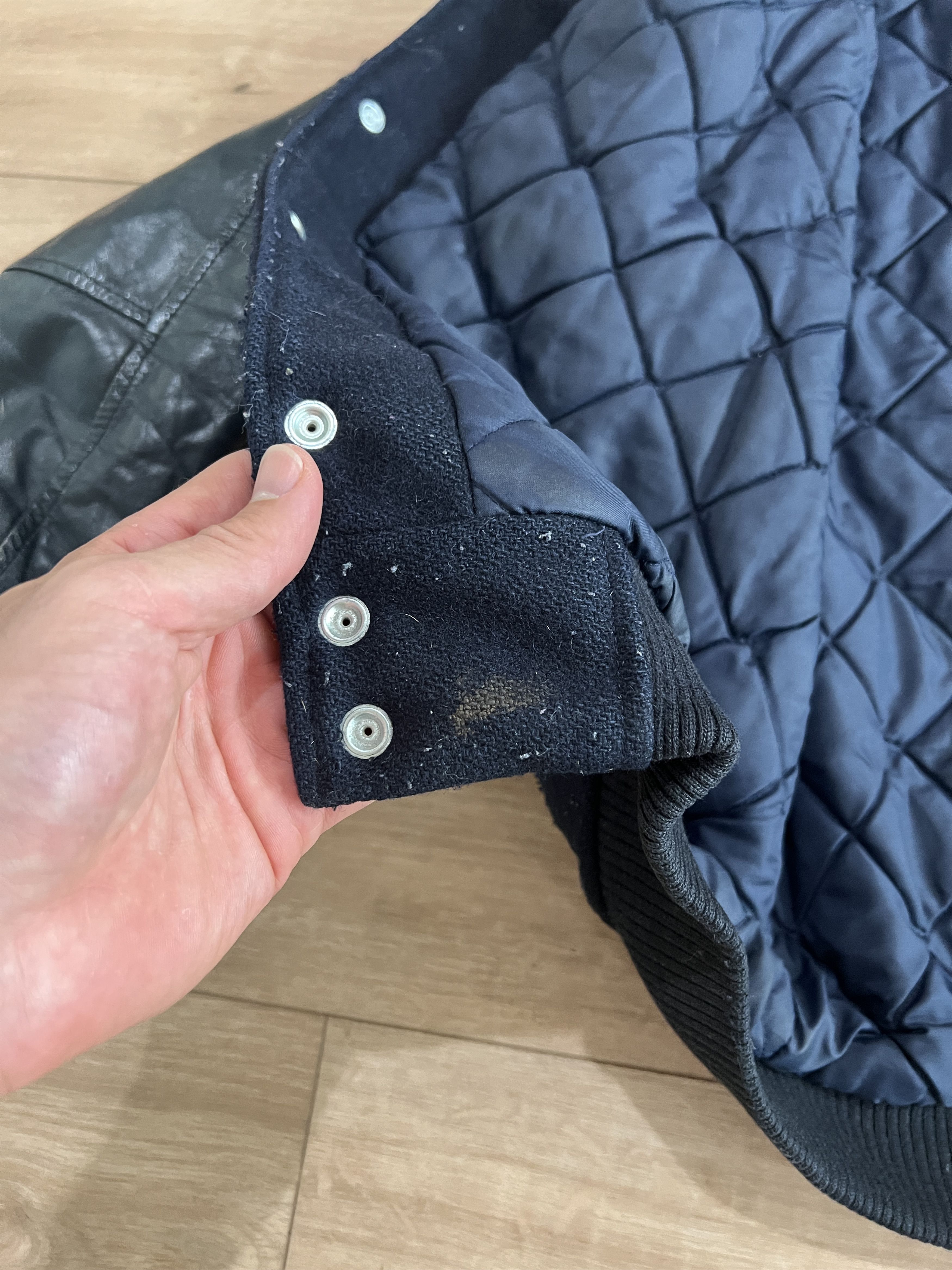Ford Vintage Ford Explorer Navy Blue Padded Varsity Jacket Size US XL / EU 56 / 4 - 9 Thumbnail