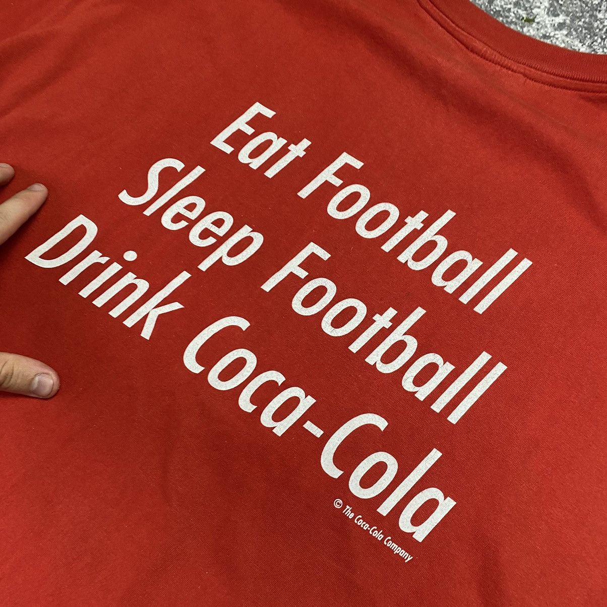 Vintage Vintage Coca Cola England Euro 1994 Overprinted tee Size US L / EU 52-54 / 3 - 12 Thumbnail