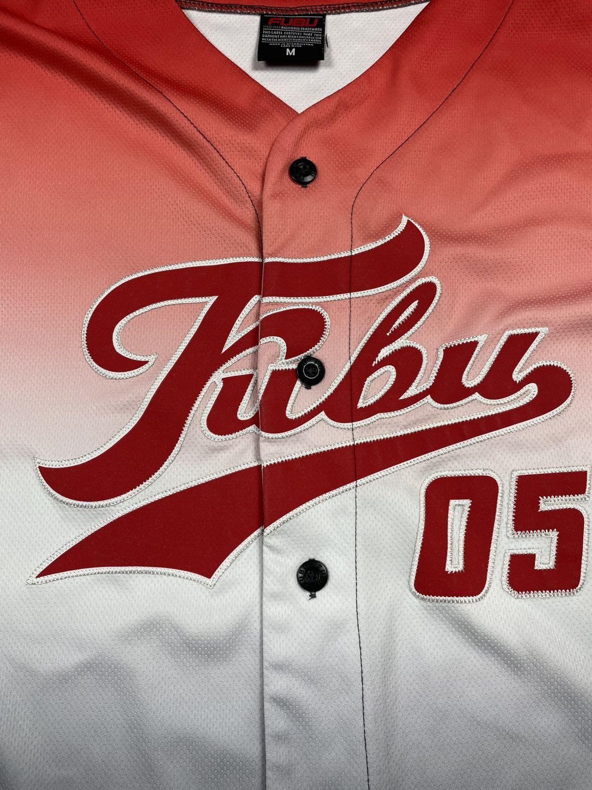 Fubu × Vintage Vintage Fubu Jersey Baseball Shirt 90s Rap Tee Hip Hop Size US M / EU 48-50 / 2 - 5 Thumbnail