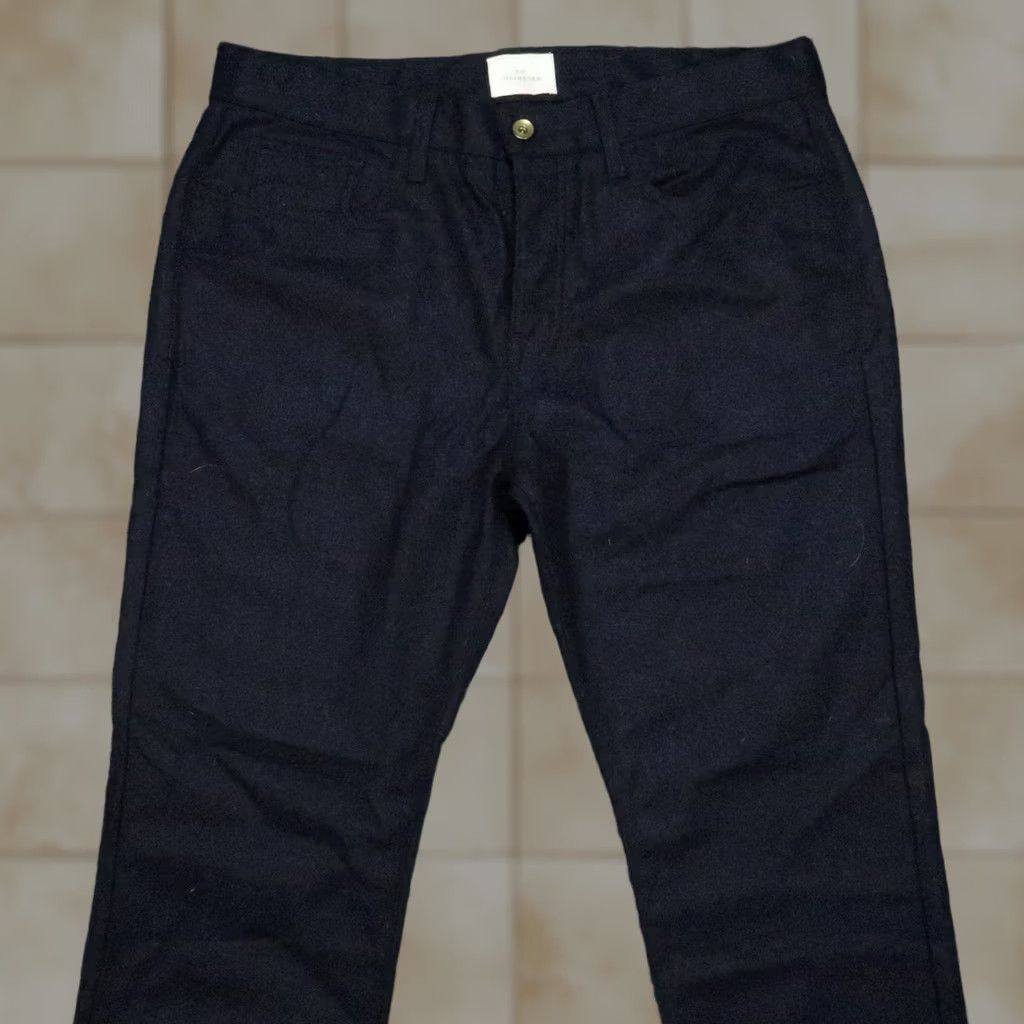 Sid Mashburn Sid Mashburn Pants Mens 35x32 Blue 5-Pocket Wool Straight Button Fly Size US 35 - 1 Thumbnail