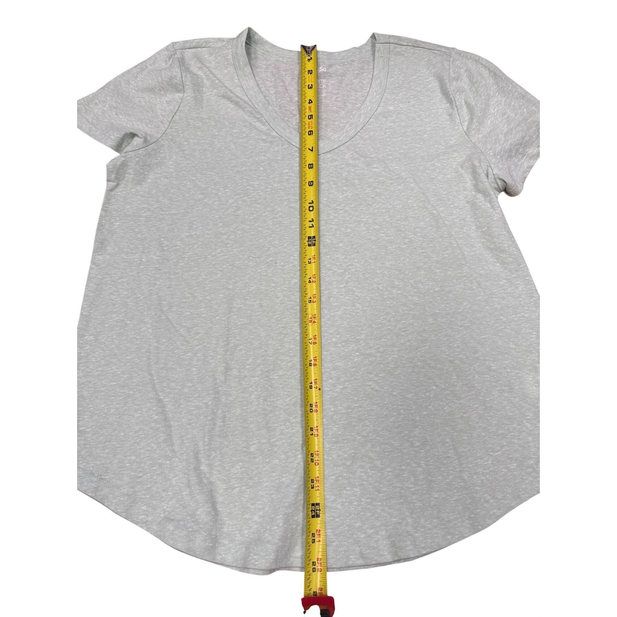 Other So Favorite V-Neck Soft Heather Tee Relaxed Fit Womens Casua Size XL / US 12-14 / IT 48-50 - 5 Thumbnail