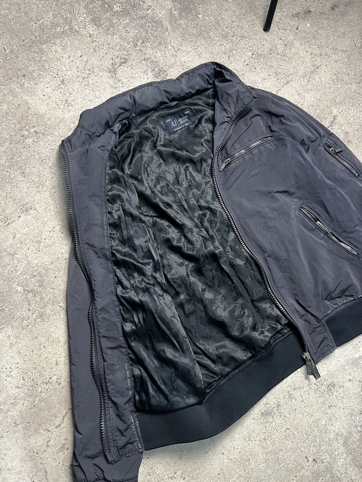 Armani Armani nylon bomber Jacket Navy blue Size US L / EU 52-54 / 3 - 8 Thumbnail