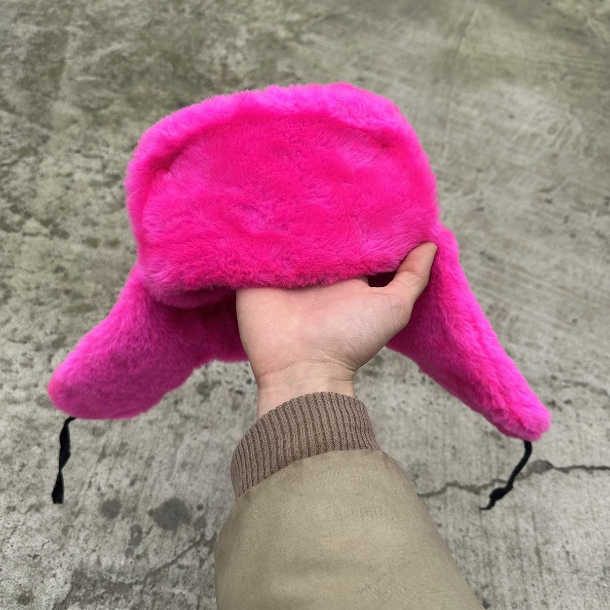 Issey Miyake Vintage Pink Ushanka Hat Cap Hype Trend Staff Pick Y2K 00s Size ONE SIZE - 15 Thumbnail