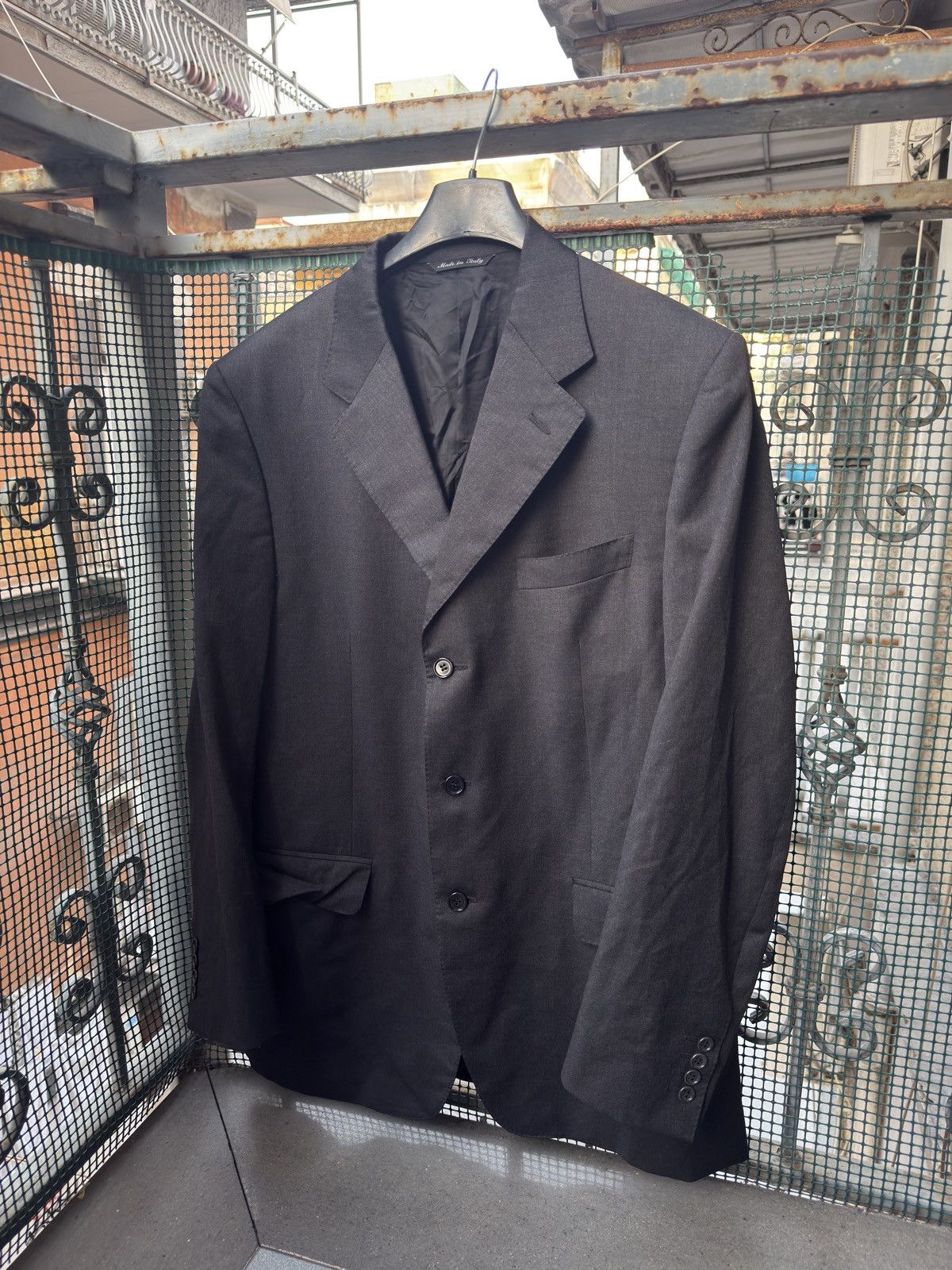 Canali Canali 52 Black Wool Blazer Sport Coat Made In Italy $995 Size 52R - 1 Thumbnail