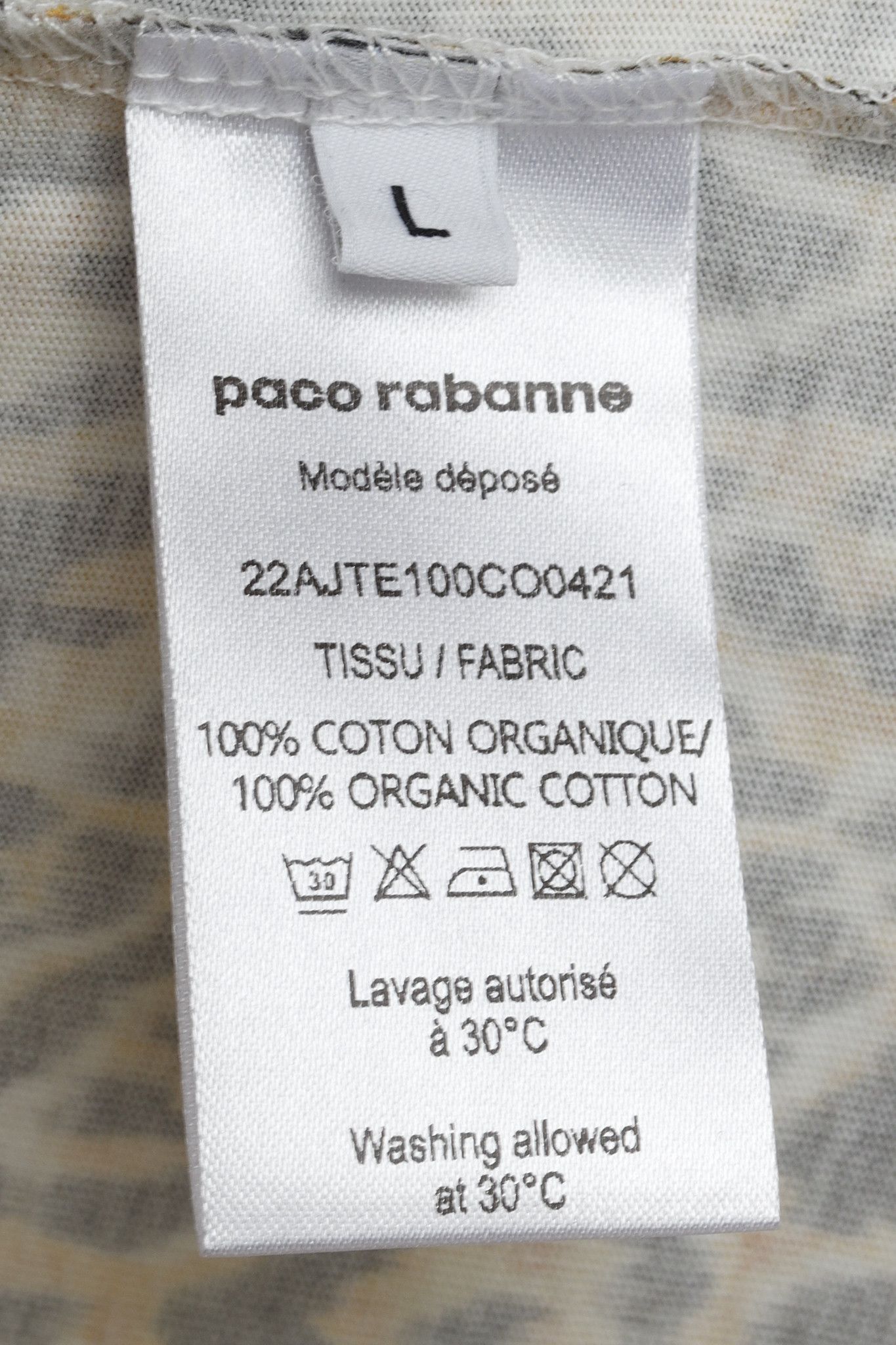 Paco Rabanne Paco Rabanne AW/22 Leopard-Print Cotton "Meooow" T-Shirt Size L / US 10 / IT 46 - 7 Thumbnail