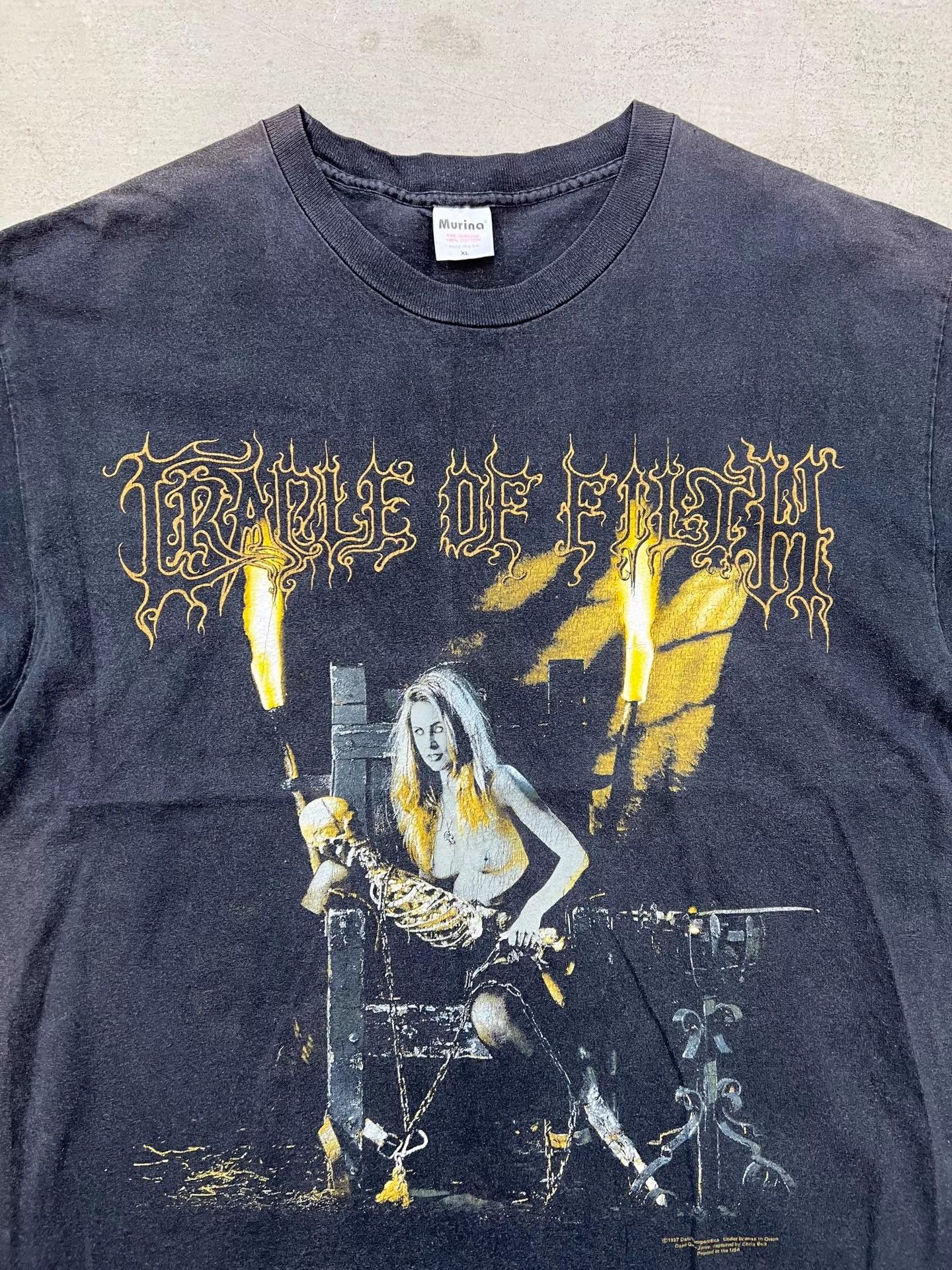 Other Cradle Of Filth Vintage Tee Faded Cracked Print Rare Size US XL / EU 56 / 4 - 2 Thumbnail