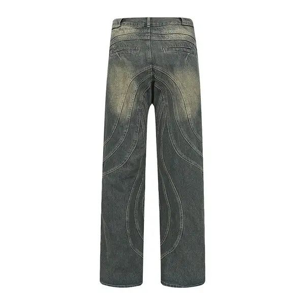 Jean Akahori x Maeda Y2K Dirty Grunge Hip Hop Baggy Jeans Size US 36 / EU 52 - 5 Thumbnail