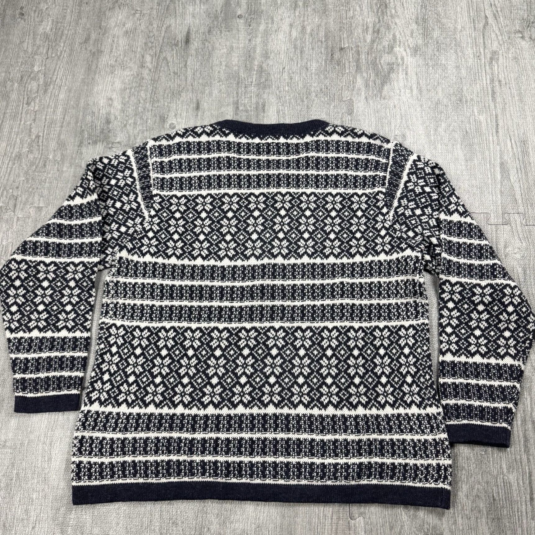 Vintage VINTAGE Woolrich Cardigan Women S Blue Nordic Fair Isle 90s Winter Christmas Snowflake Deer Size S / US 4 / IT 40 - 6 Thumbnail