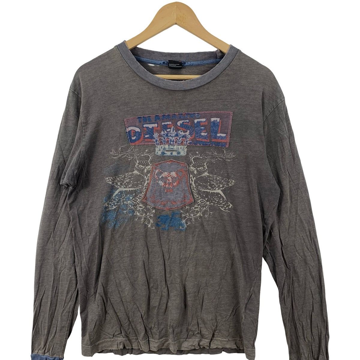 Diesel Vintage Diesel Long Sleeve T-Shirt Crown Crest Graphic Size US M / EU 48-50 / 2 - 5 Thumbnail