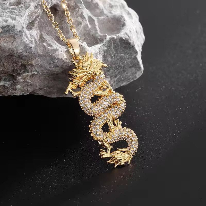 Japanese Brand Dragon Streetwear Necklace Chain Size ONE SIZE - 2 Thumbnail