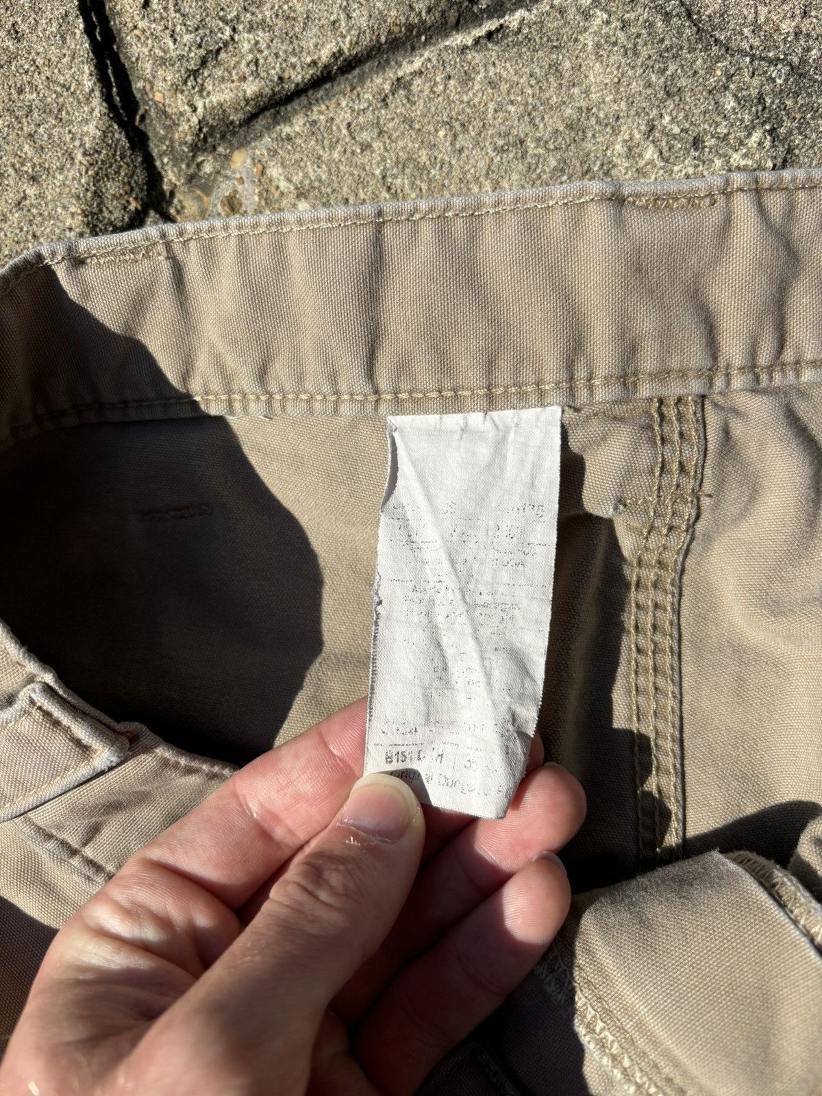 Carhartt × Vintage Y2K Carhartt Dungaree Fit Workwear Khaki Pants Size US 35 - 6 Thumbnail