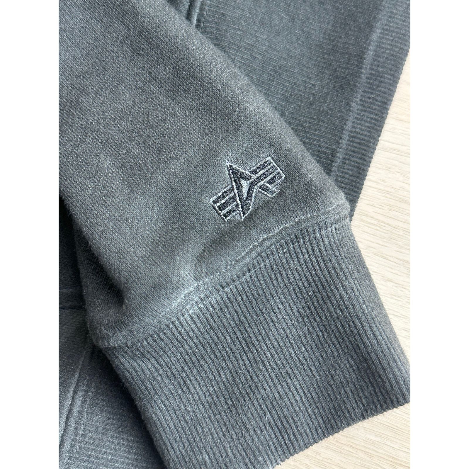 Alpha Industries Alpha Industries Black Faded Hoodie - Size S - New Size S / US 4 / IT 40 - 8 Thumbnail