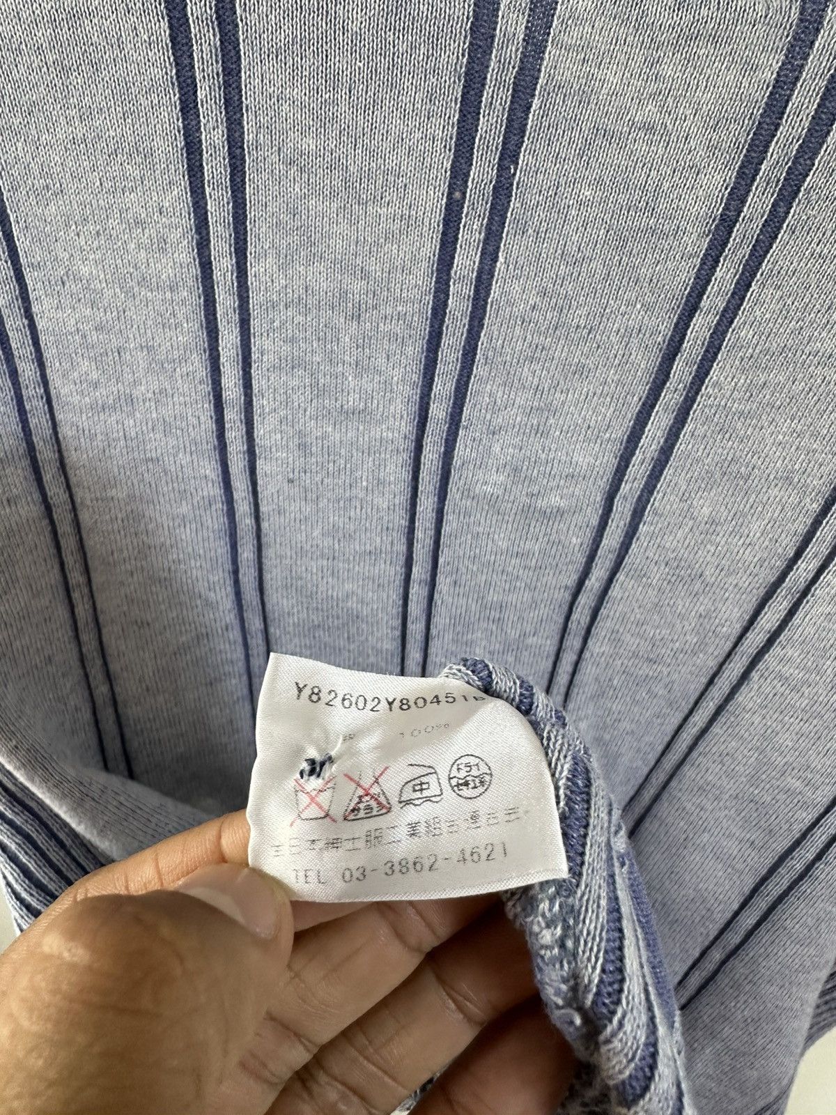 Givenchy Vintage Givenchy Monsieur Striped Knit Polo Size US M / EU 48-50 / 2 - 6 Thumbnail