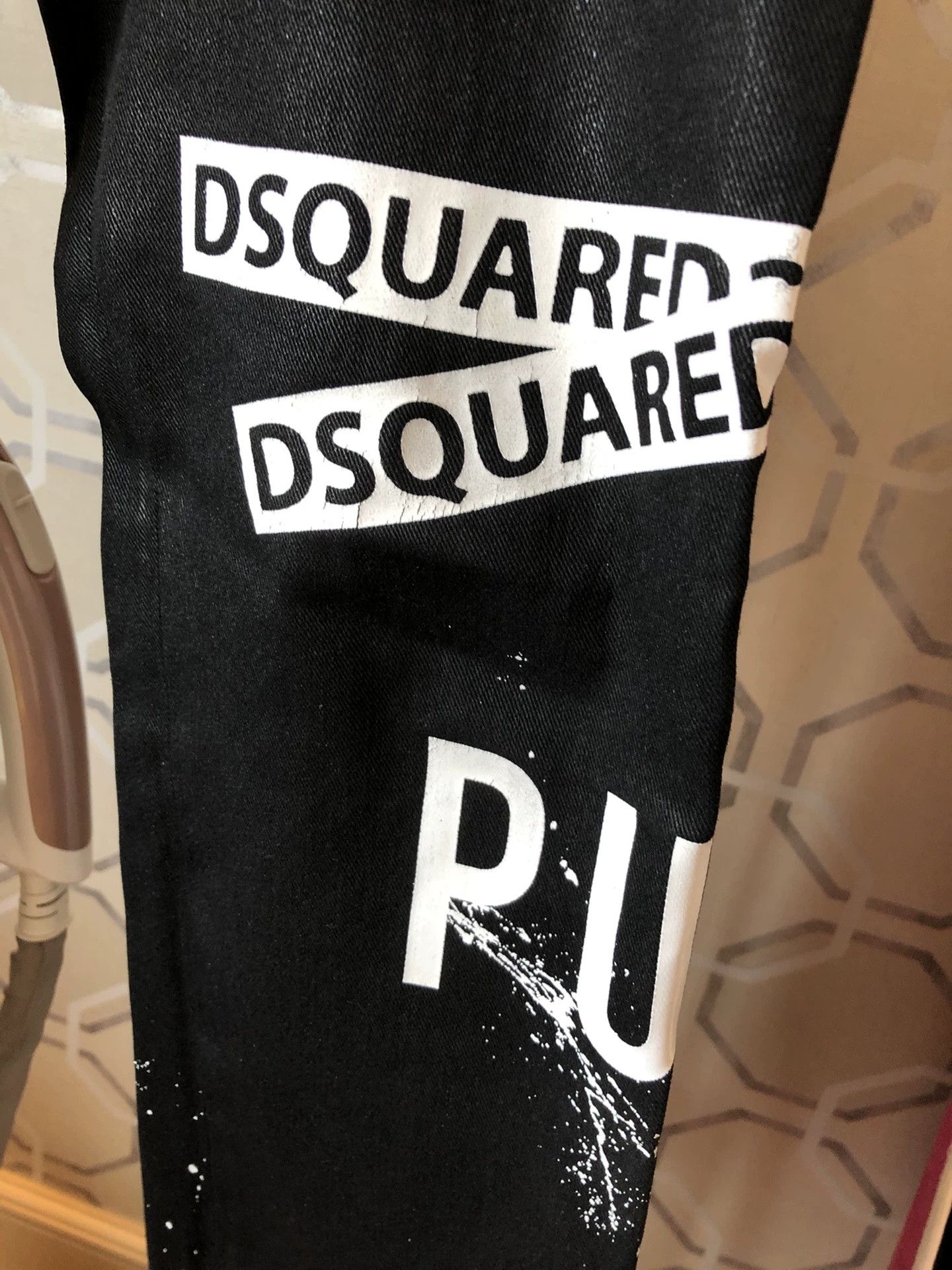 Dsquared2 Dsquared2 Black Slogan Skinny Jeans Size US 28 / EU 44 - 5 Thumbnail