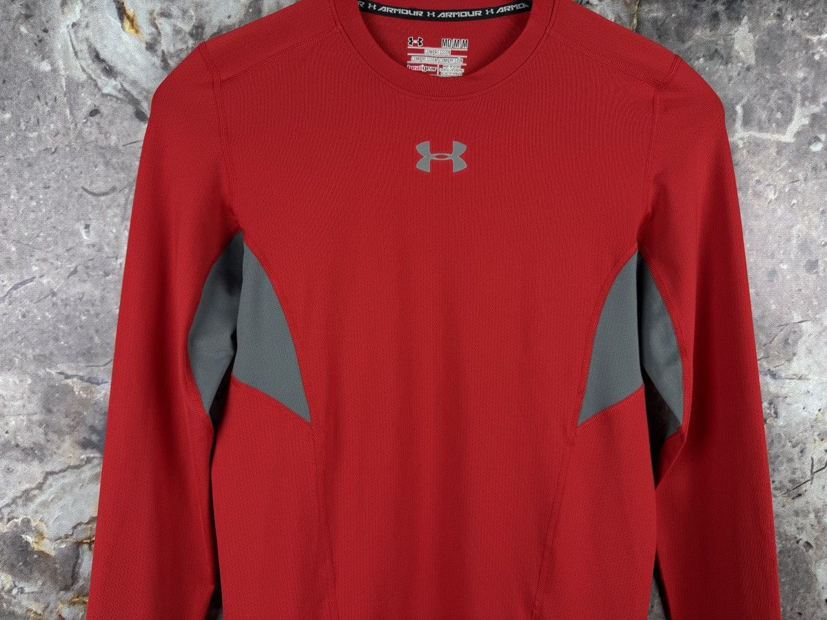 Under Armour Under Armour Men’s Compression Long Sleeve Shirt Red Size M Size US M / EU 48-50 / 2 - 3 Thumbnail