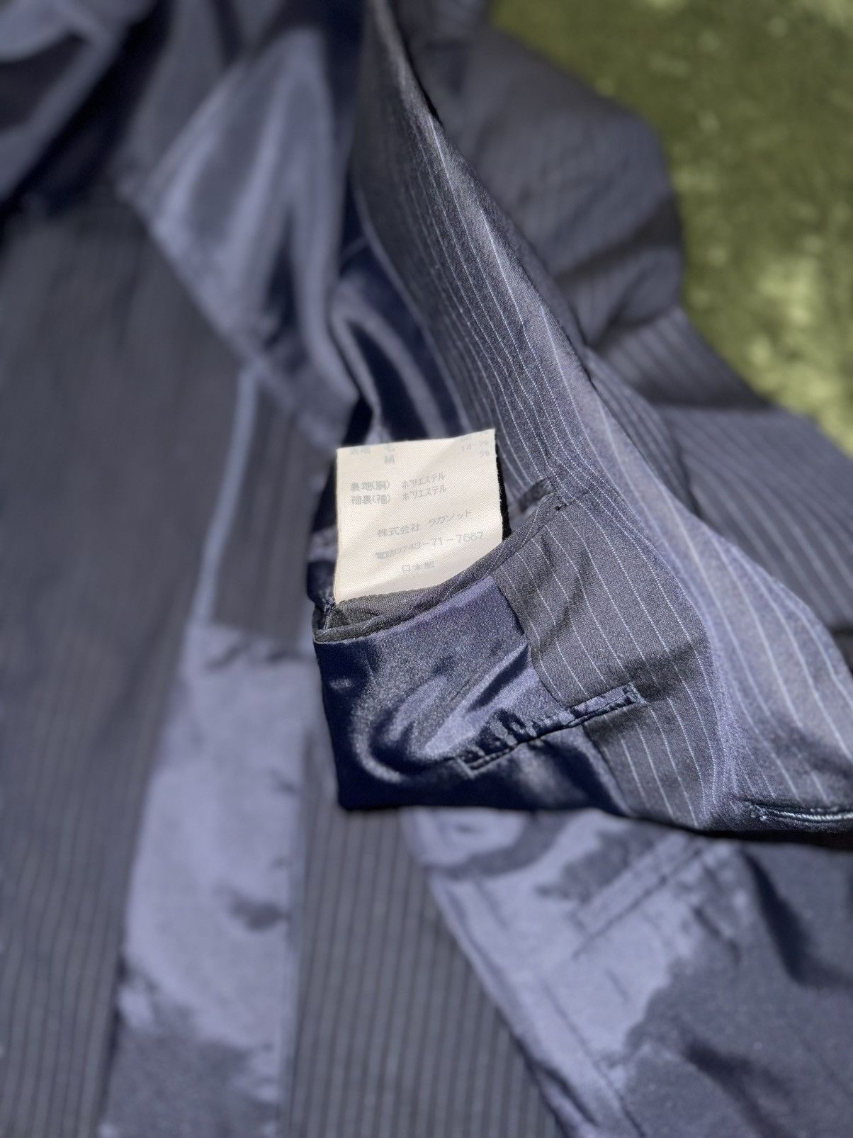 Ermenegildo Zegna Ermenegildo Zegna Japanese Tailor-Made Stripe Blazer Size 42R - 7 Thumbnail