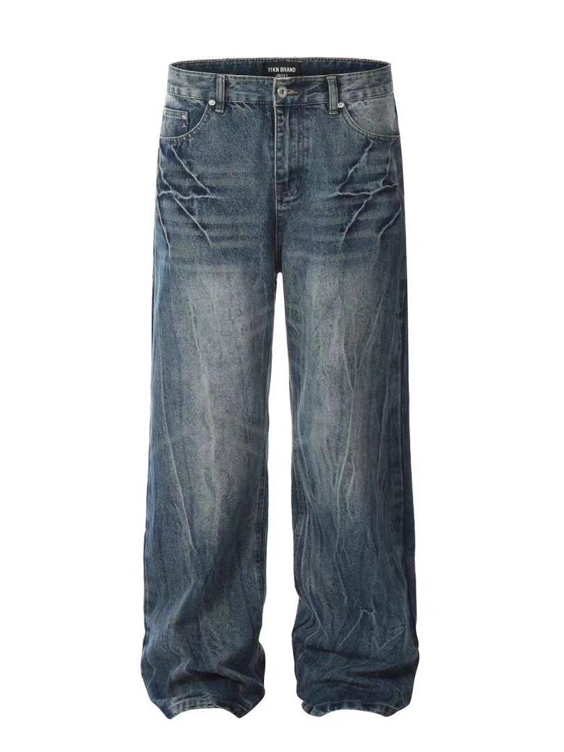Japanese Brand × Jean Street Hip Hop Washed Straight Leg Micro Flare Jeans Size US 30 / EU 46 - 5 Thumbnail