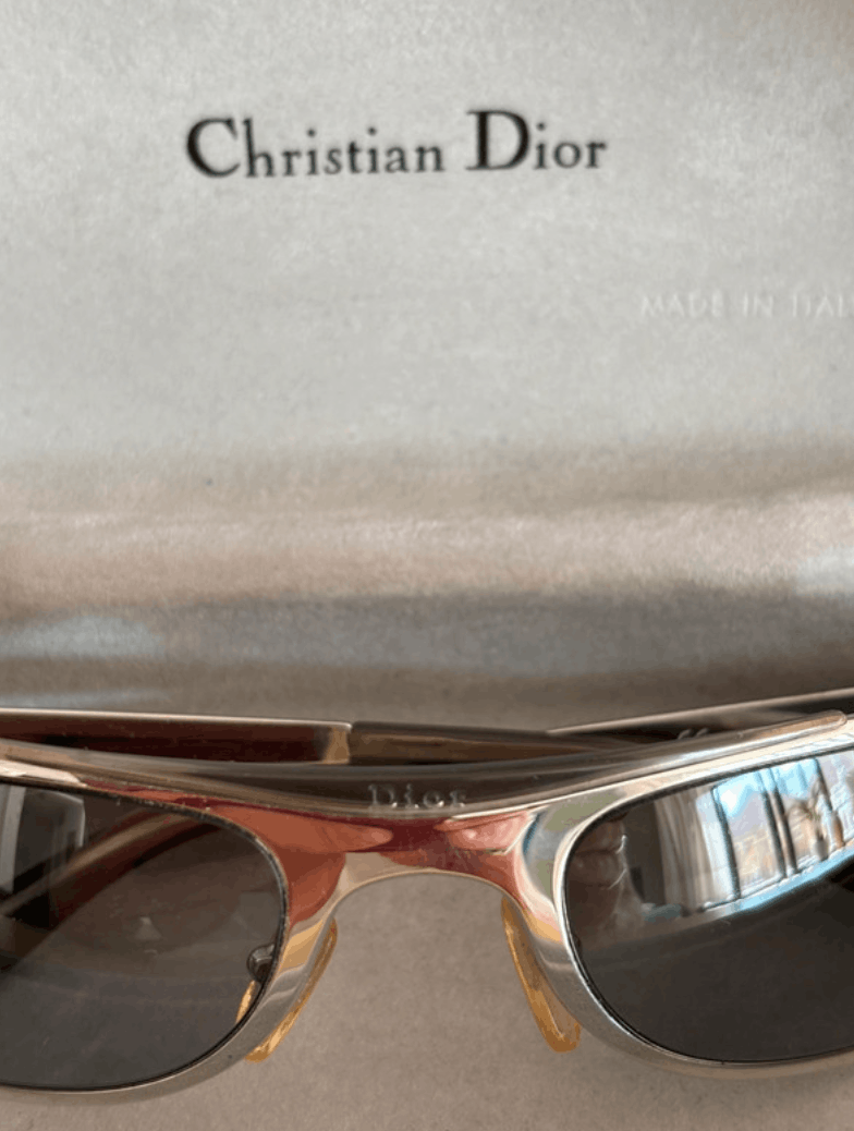 Dior Dior Sunglasses Safety CD Ski Bike Pop Rimless Vintage RI847 Size ONE SIZE - 4 Thumbnail