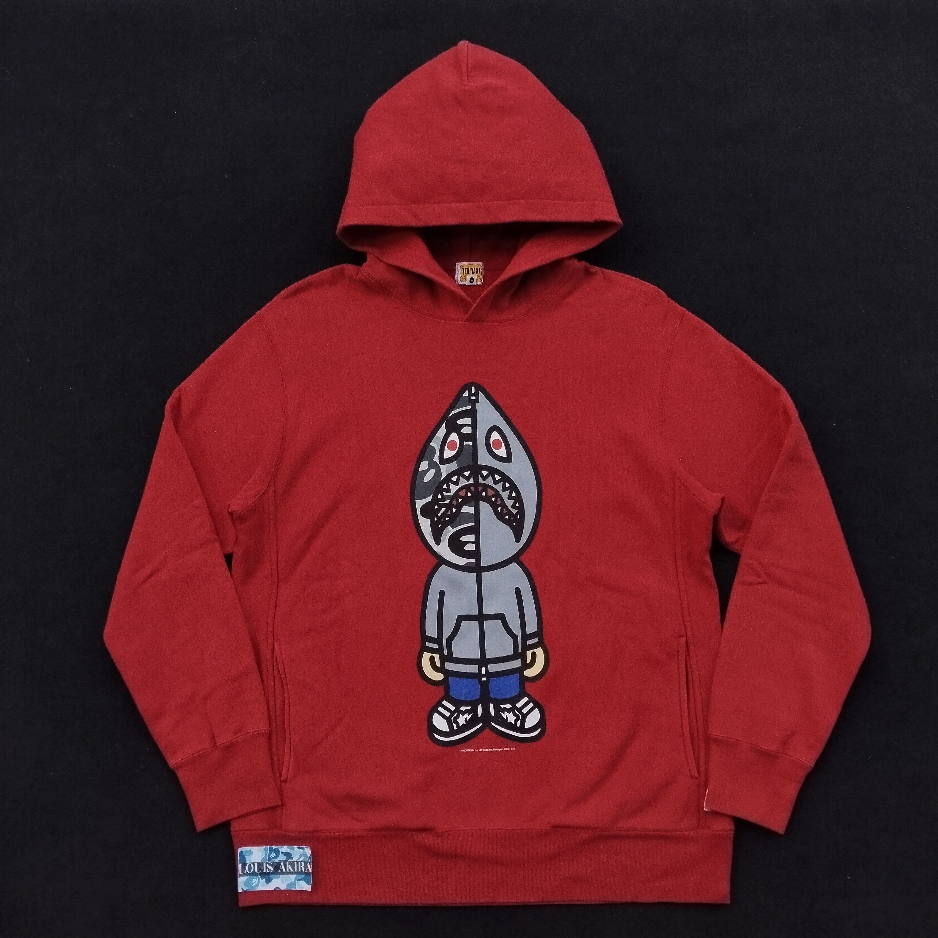 2009 Bape x Teriyaki Boyz Baby Milo Shark Pullover Hoodie