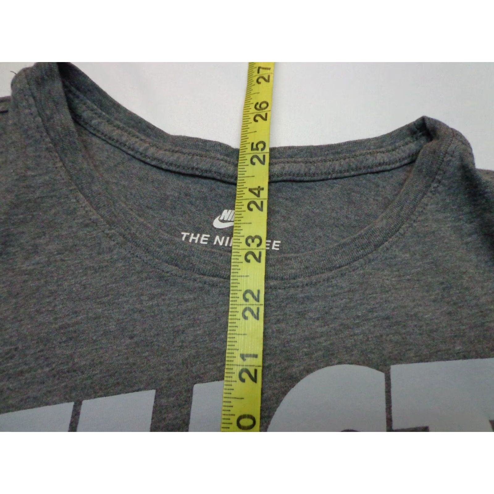 Nike Nike Just Do It Heather Gray T-Shirt Size Medium Athletic Cut Men Crew Neck Short Sleeve Cotton Canvas Logo Blue 90s Sports Classic Casual T-Shirt Size US M / EU 48-50 / 2 - 6 Thumbnail