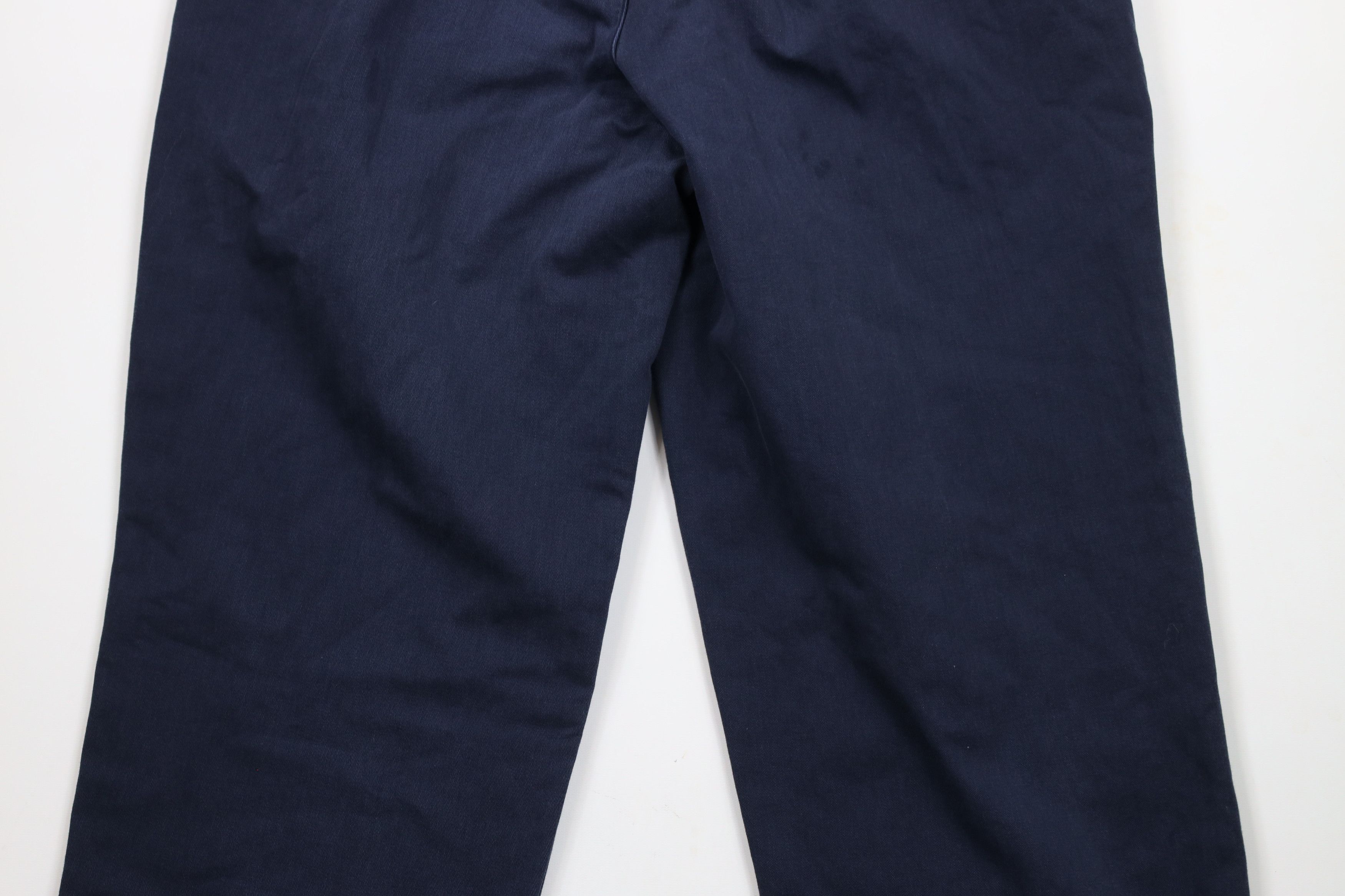 L.L. Bean × Vintage Vintage 90s LL Bean Flannel Lined Wide Leg Pants Blue Size US 38 / EU 54 - 11 Thumbnail