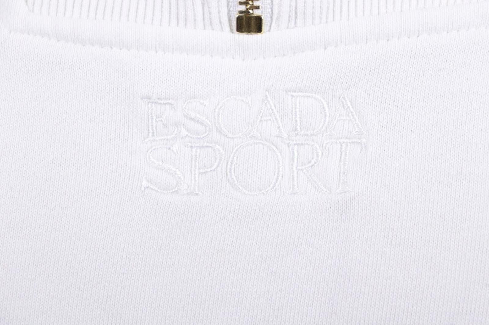Escada Sport Esacada Sport White Knit High Neck 1/4 Zip Sweater Size M Size US M / EU 48-50 / 2 - 5 Thumbnail