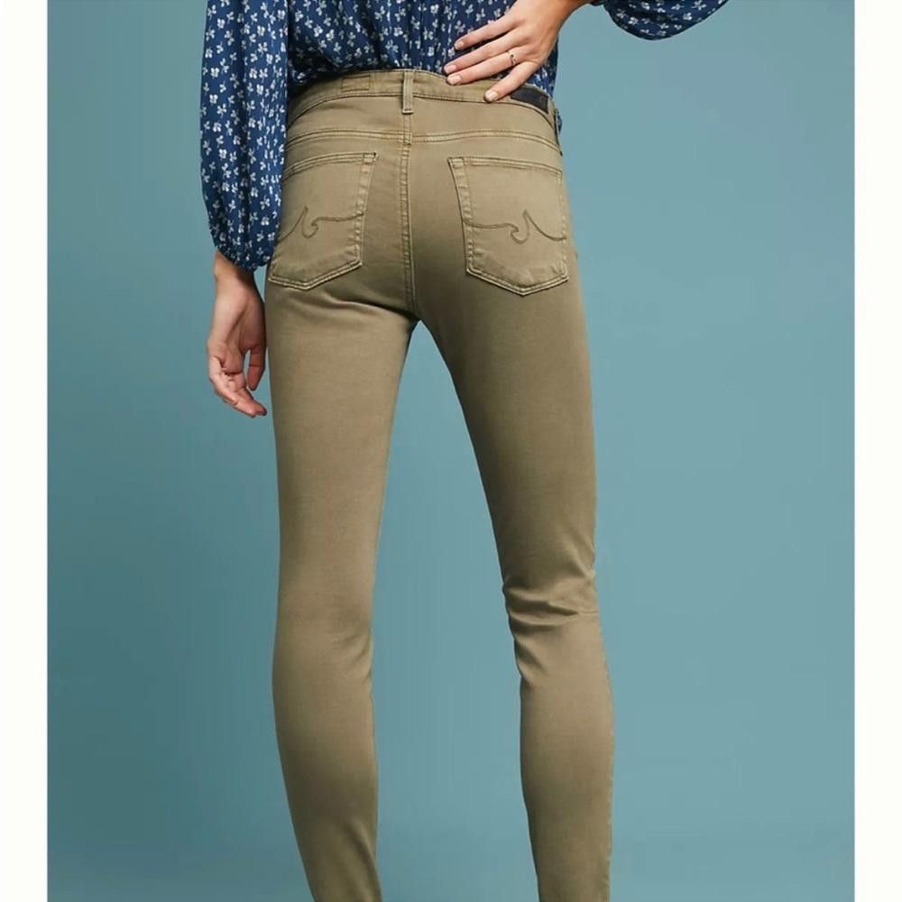 Designer Anthropologie l The Abbey Mid Rise Jeans Size 25 Size 25" / US 0 / IT 36 - 2 Thumbnail