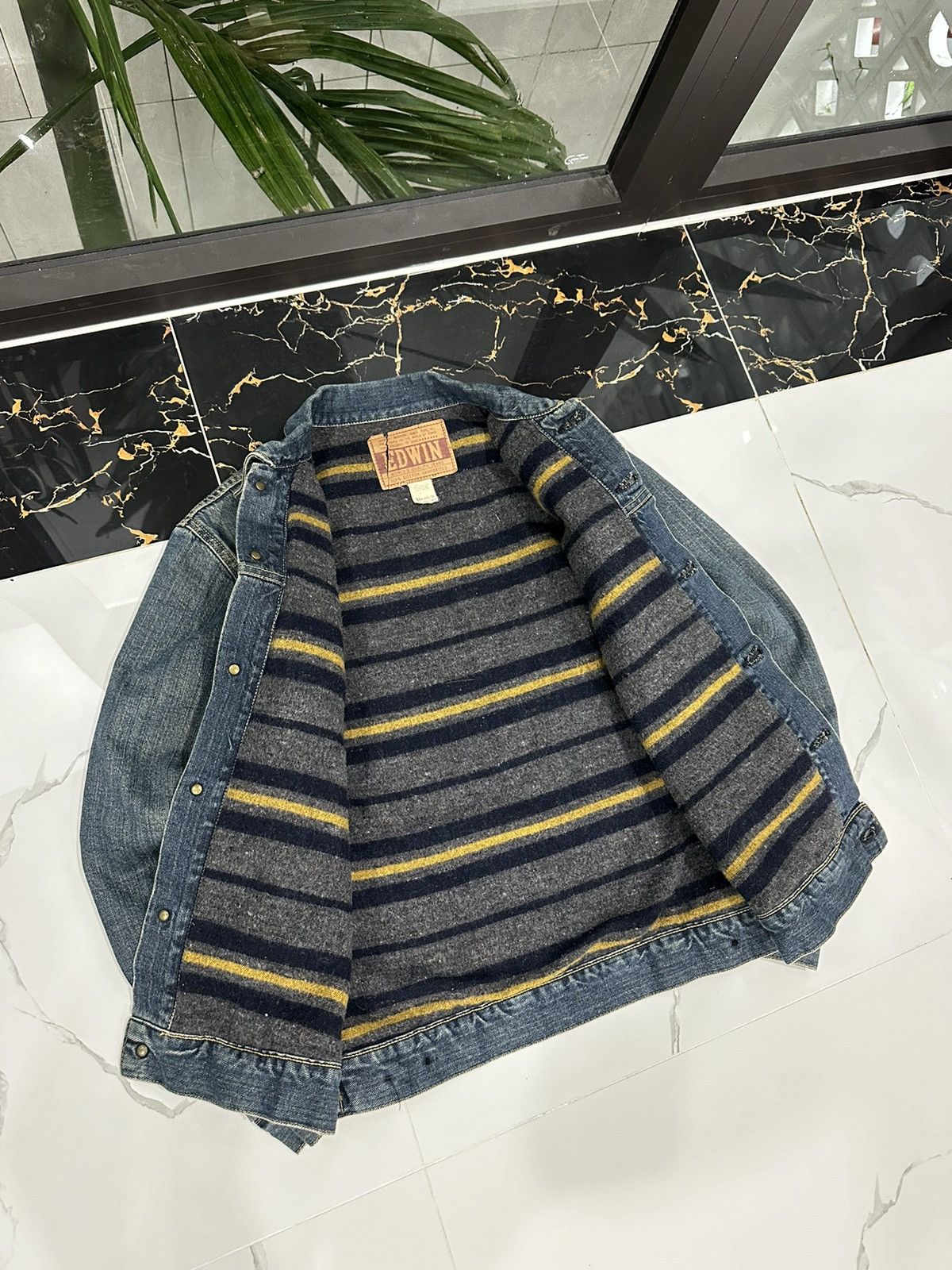 Edwin × Vintage EDWIN VINTAGE ARCHIVAL DENIM STREETWEAR JACKET Size US M / EU 48-50 / 2 - 2 Thumbnail