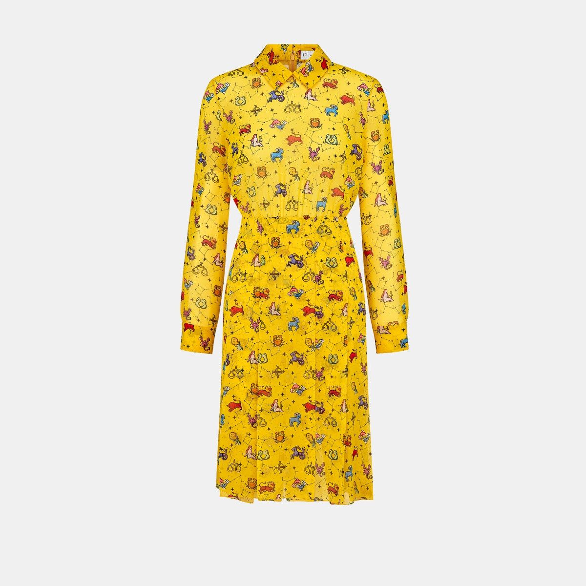 image of Dior O1W1Db10124 Dress In Yellow, Women's (Size XS)