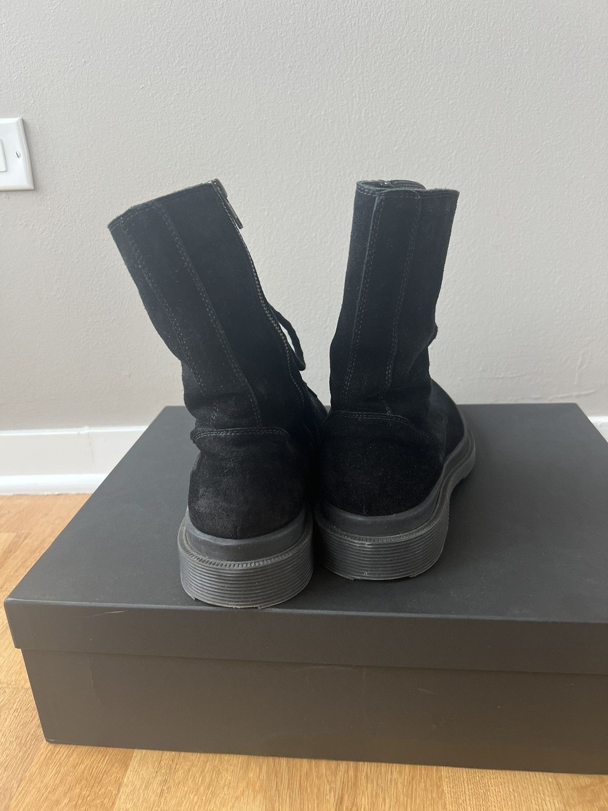 Ann Demeulemeester SS15 Suede Combat Boots Size US 7 / EU 40 - 6 Thumbnail