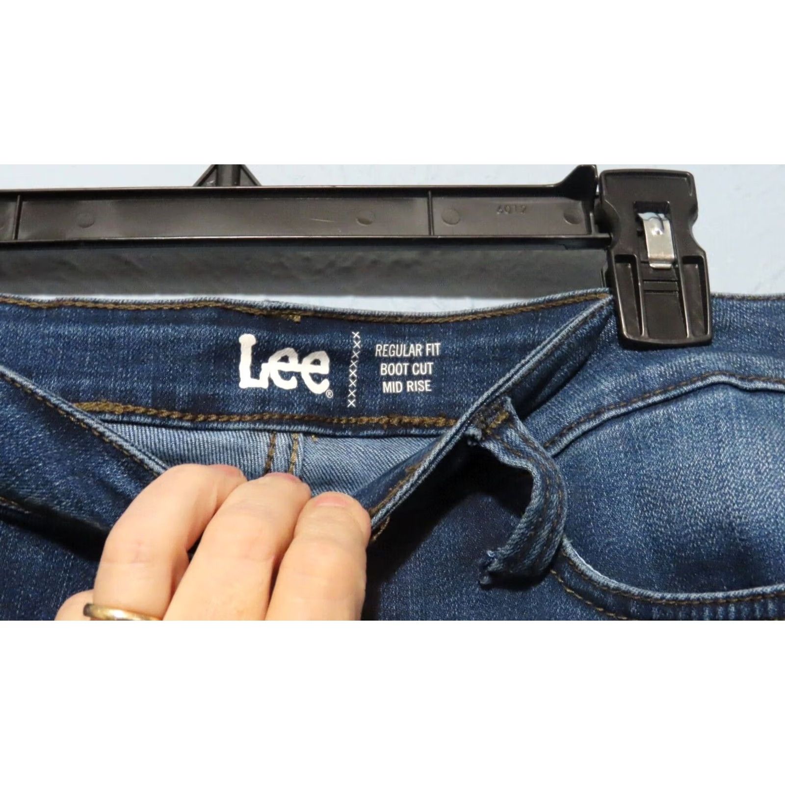 Lee Lee Womens 14 Long Mid Rise Regular Fit Bootcut Denim Blue Jean NWT 34x32" Size 36" / US 14 / IT 50 - 5 Thumbnail