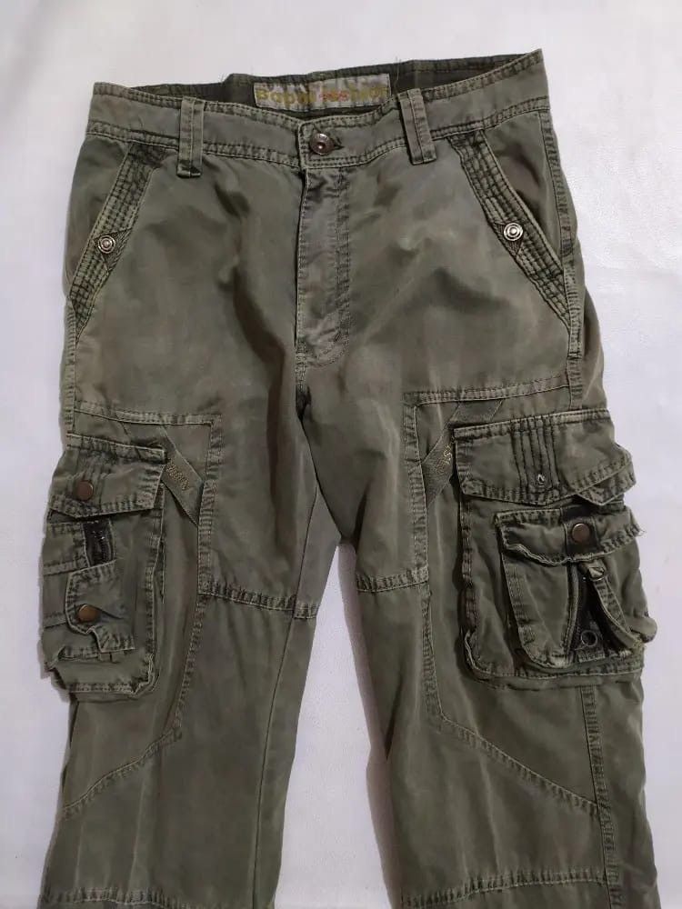 Other Bapai Cargo Tactical Multi pocket Olive Colour Pants Size US 29 - 2 Thumbnail