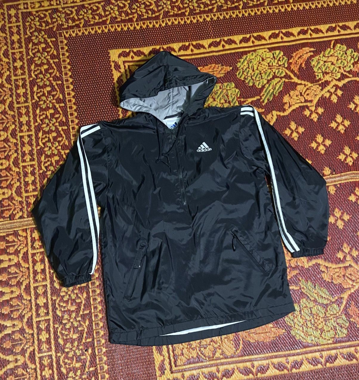 Adidas Vintage Adidas Hooded Windbreaker Jacket Size US L / EU 52-54 / 3 - 1 Thumbnail