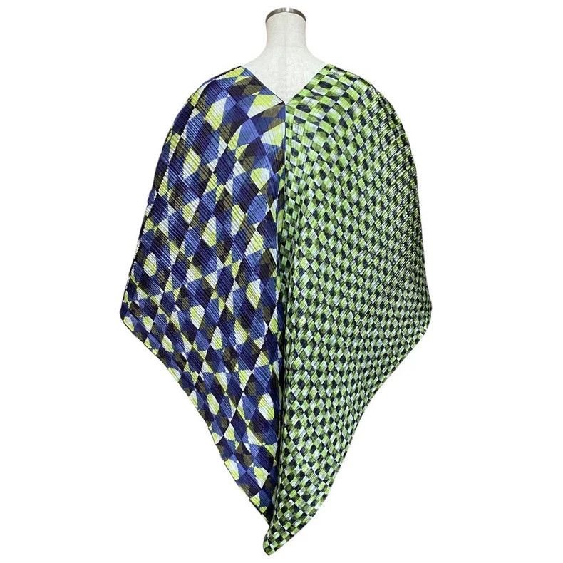 Issey Miyake Issey Miyake Blue and green Mosaic top Size S / US 4 / IT 40 - 2 Thumbnail
