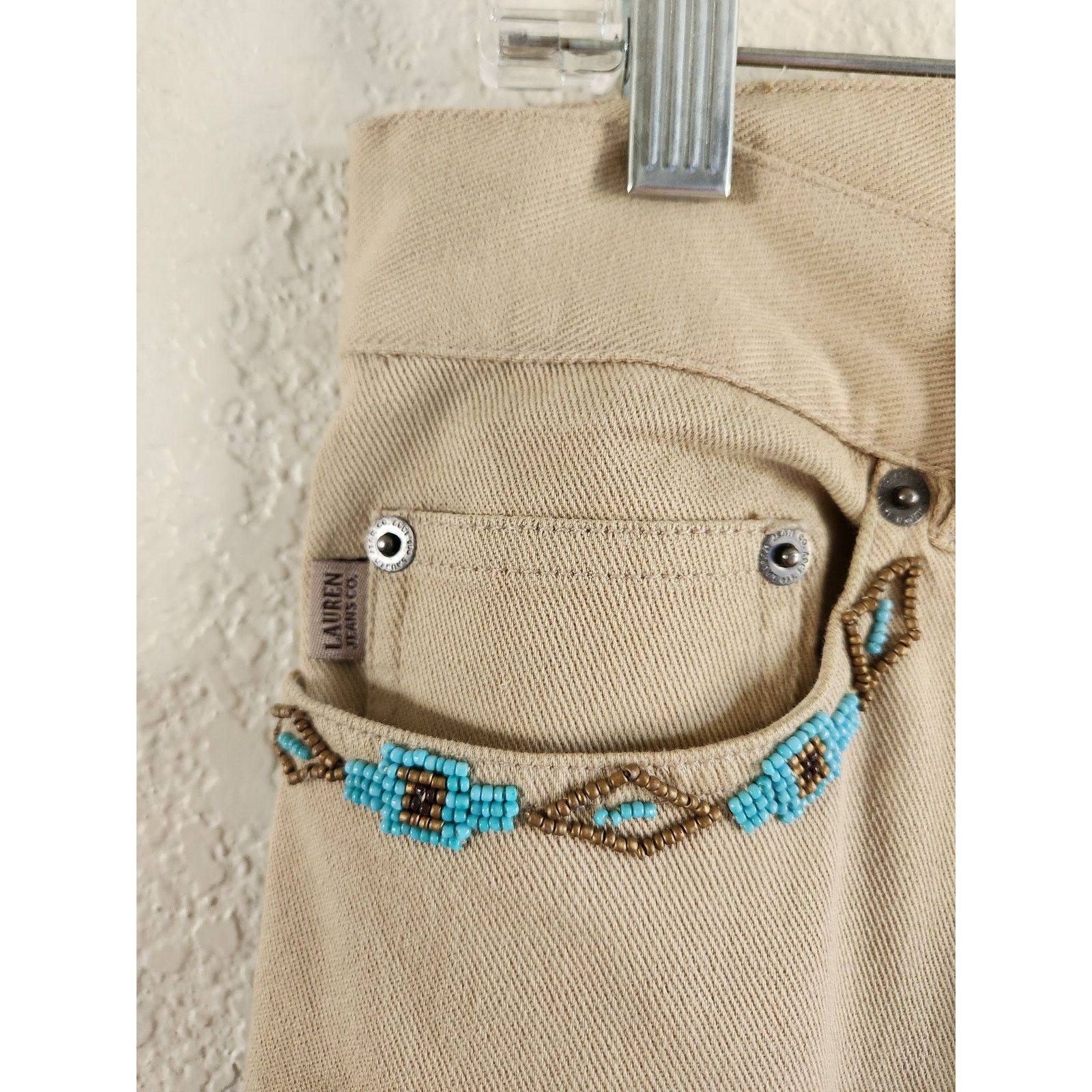 Lauren Ralph Lauren Lauren Jeans Co.Ralph Lauren Women's Beaded Bootcut Pants-10 Size 32" / US 10 / IT 46 - 5 Thumbnail