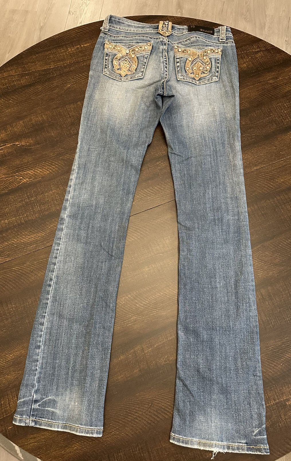Grace in LA VTG Grace In LA Bootcut Embroidered Jeans Size 5 (28x34) Size 28" / US 6 / IT 42 - 9 Thumbnail