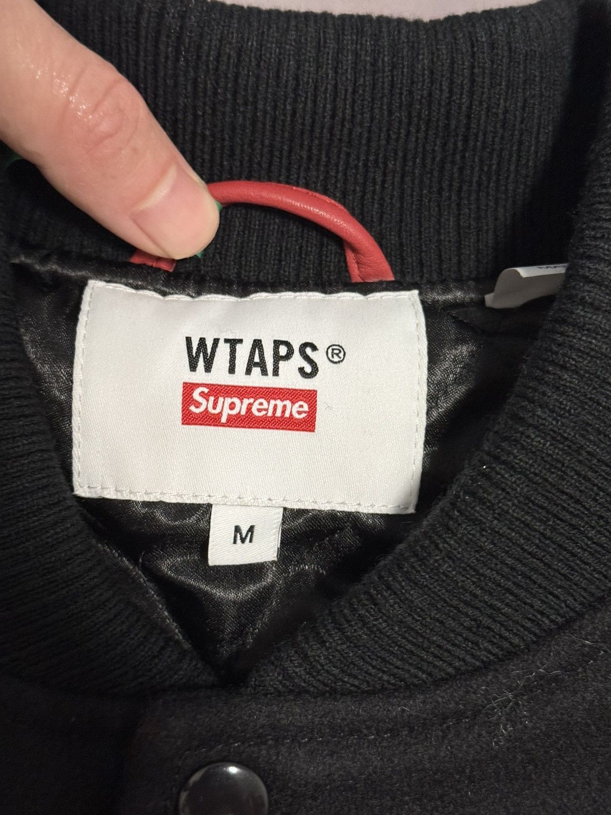 Supreme × Wtaps Supreme wtaps varsity jacket balck Size US M / EU 48-50 / 2 - 5 Thumbnail