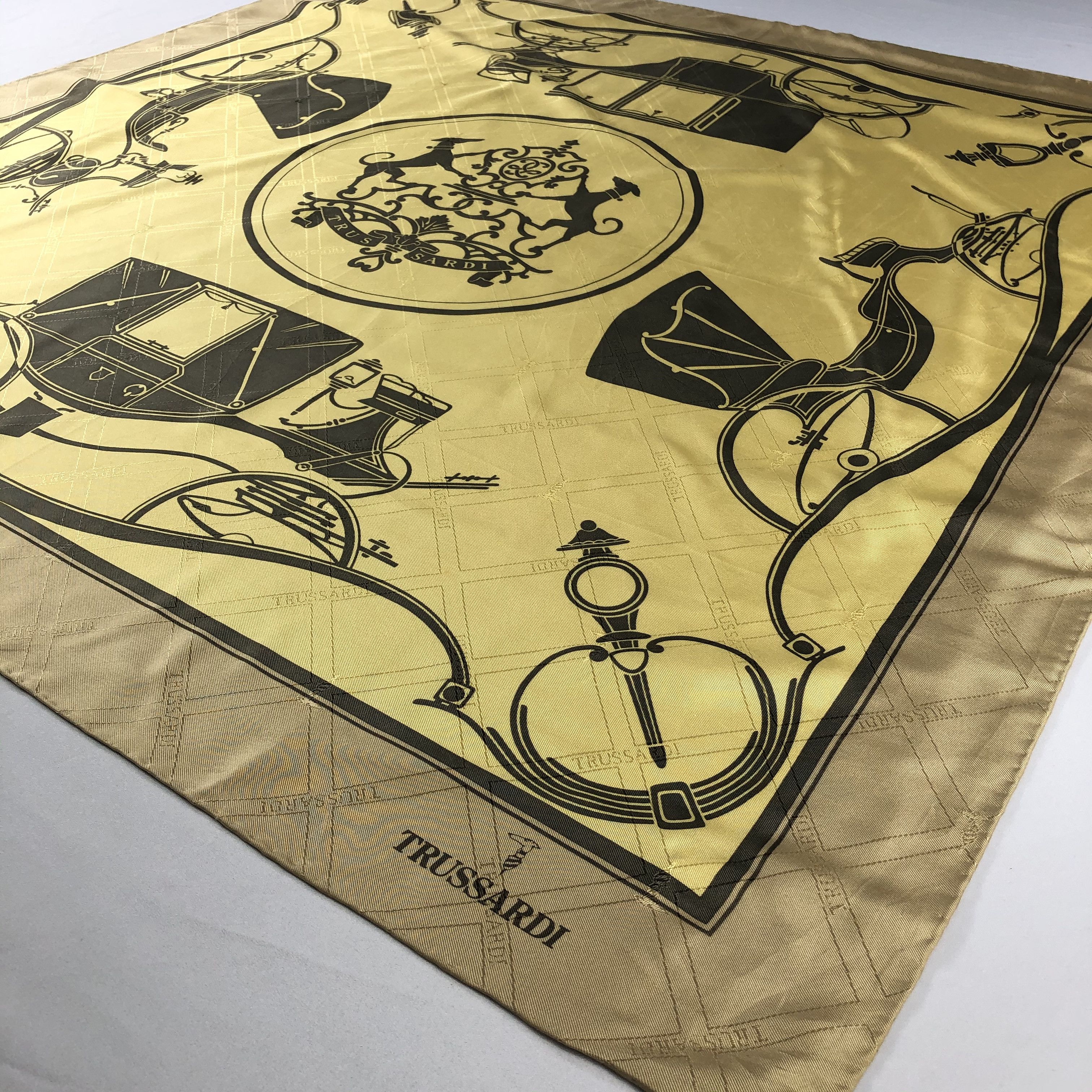 Trussardi Vintage Trussardi Silk Scarf Size ONE SIZE - 3 Thumbnail