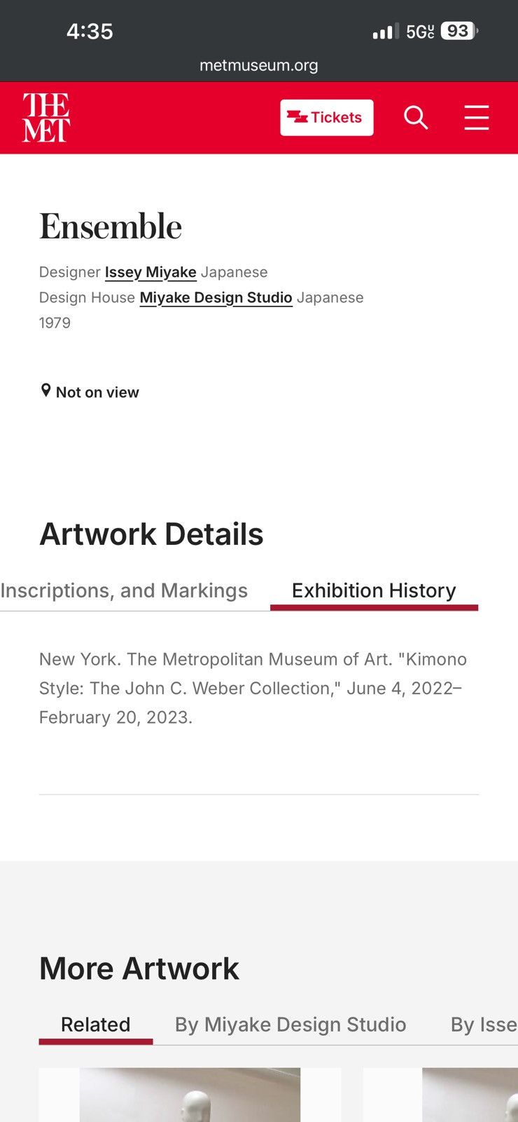 Issey Miyake S/S 1979 Met Museum Kimono Size ONE SIZE - 5 Thumbnail