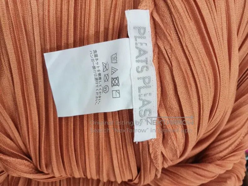 Issey Miyake Issey Miyake Orange Pleated Dress Size L / US 10 / IT 46 - 2 Thumbnail